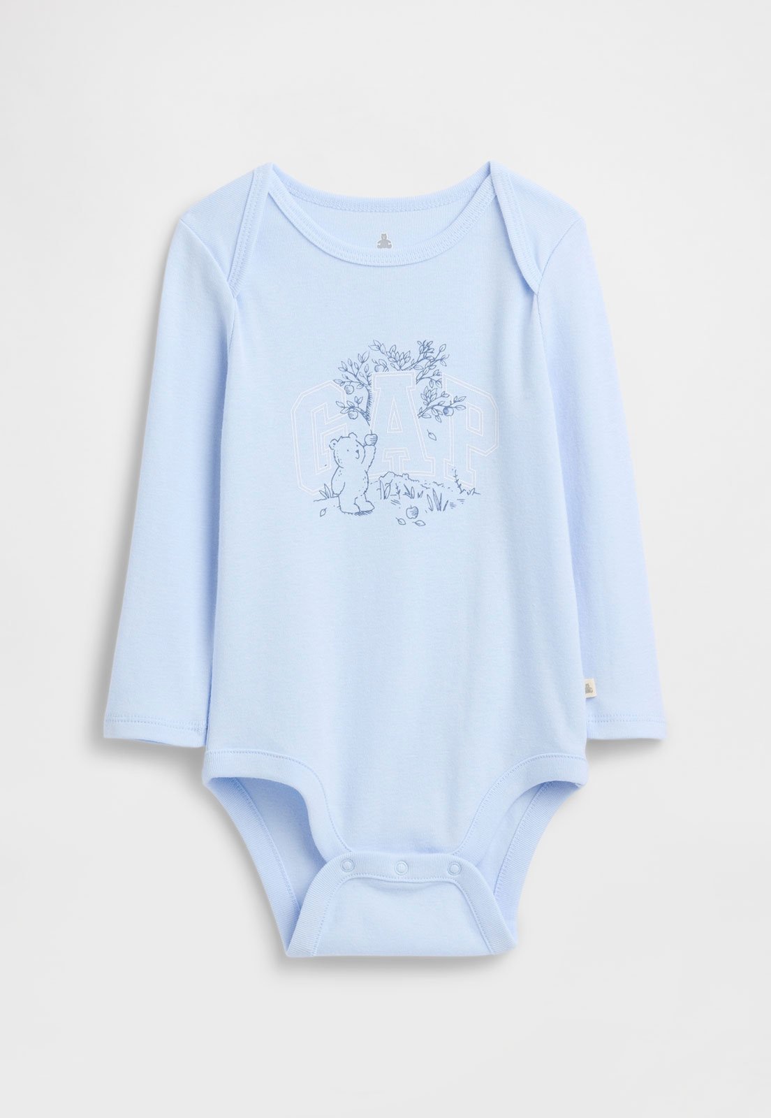 Infantil – Body GAP Estampa Ursinho Azul Claro