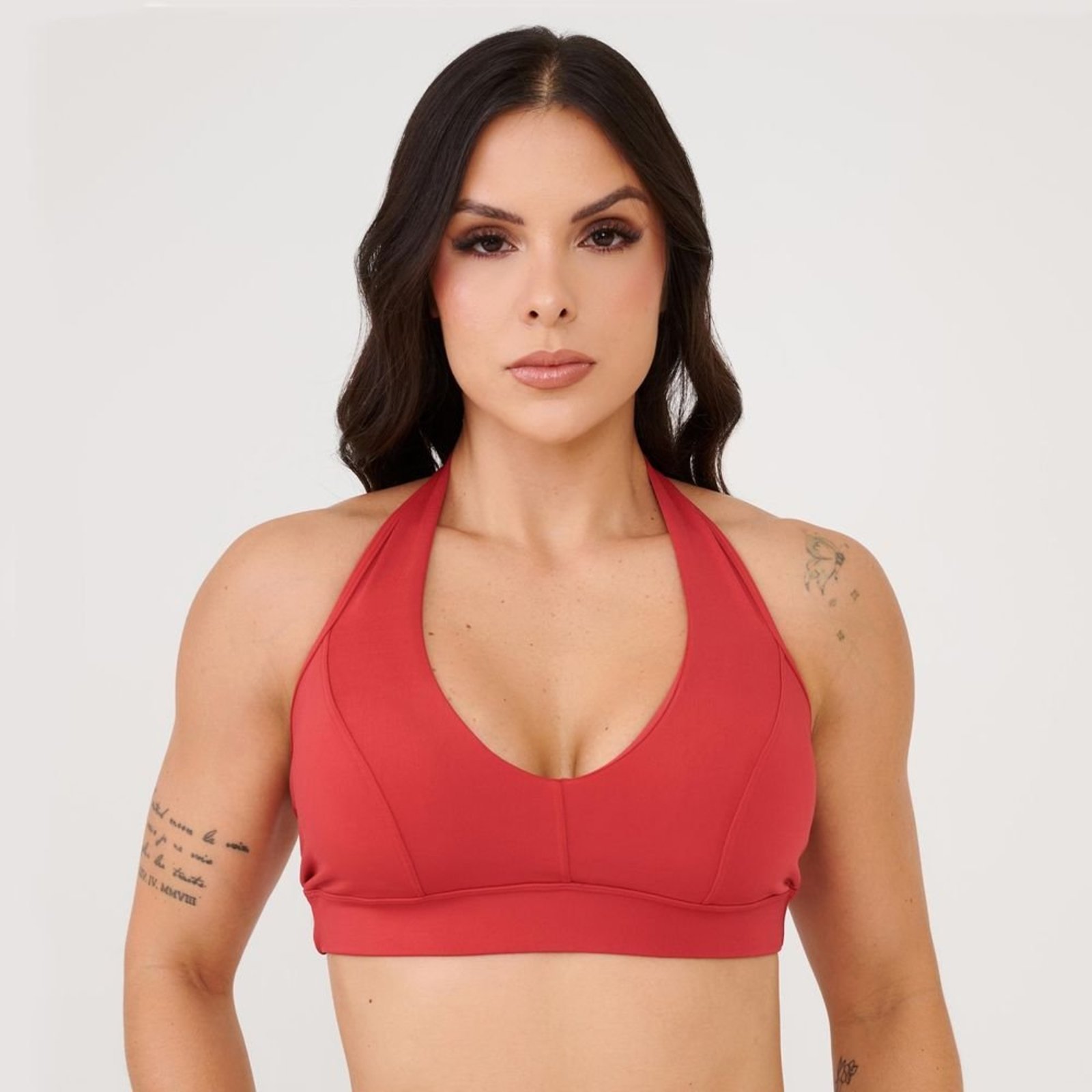 Vista 2 Top Frente Única Chilli Poliamida Com Bojo Donna Carioca vermelho Donna Carioca vermelho