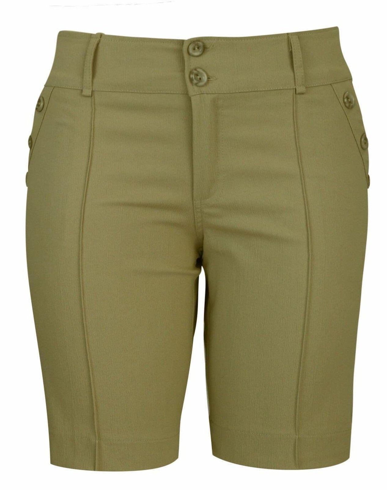 Shorts Básico de Sarja | Pau a Pique Bege