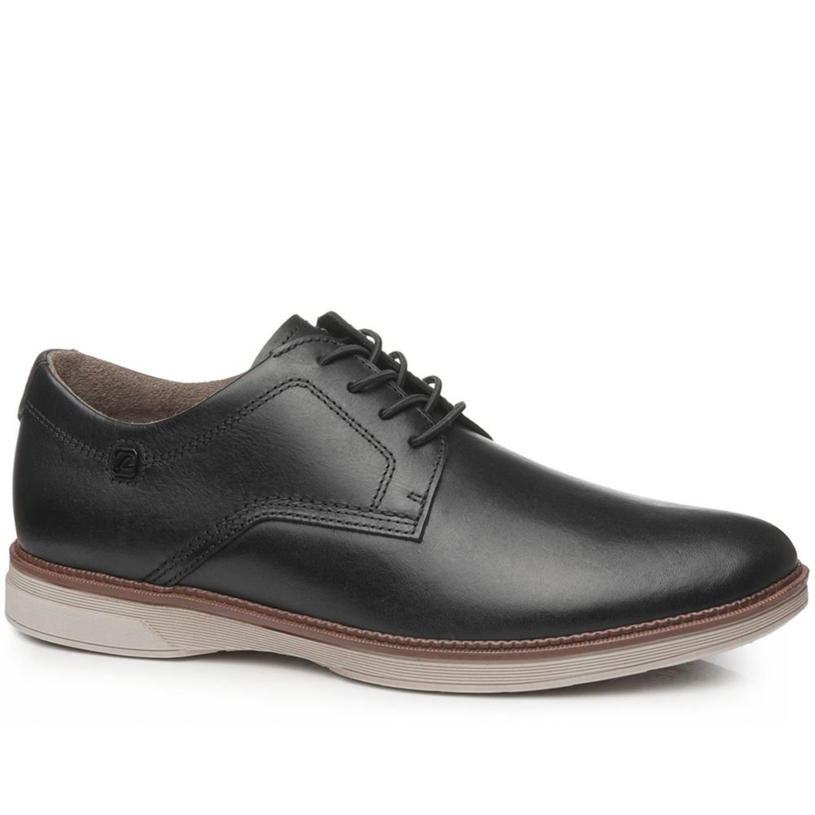 Sapato Casual Pegada Masculino em Couro Preto 126701-01 Sapato Casual Pegada Masculino em Couro Preto 126701-01 44