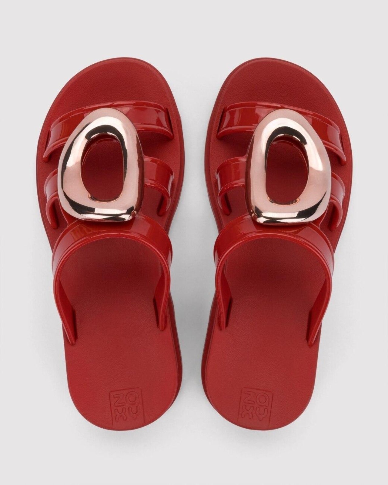Chinelo Slide Feminino Zaxy Voice Vermelho