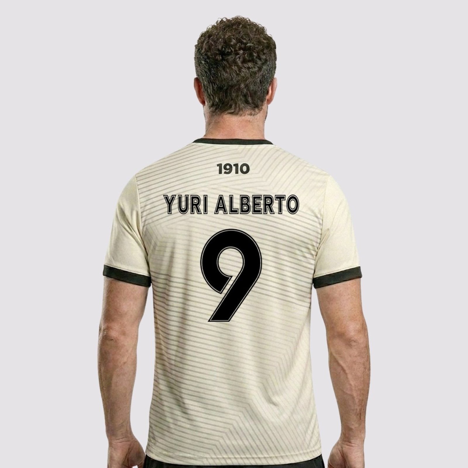 Camisa Corinthians Dry Sublimada Off White 9 Yuri Alberto