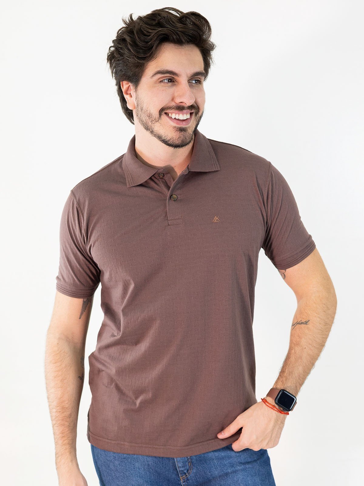 Camisa Masculina Polo Tradicional Slim Algodão Anticorpus