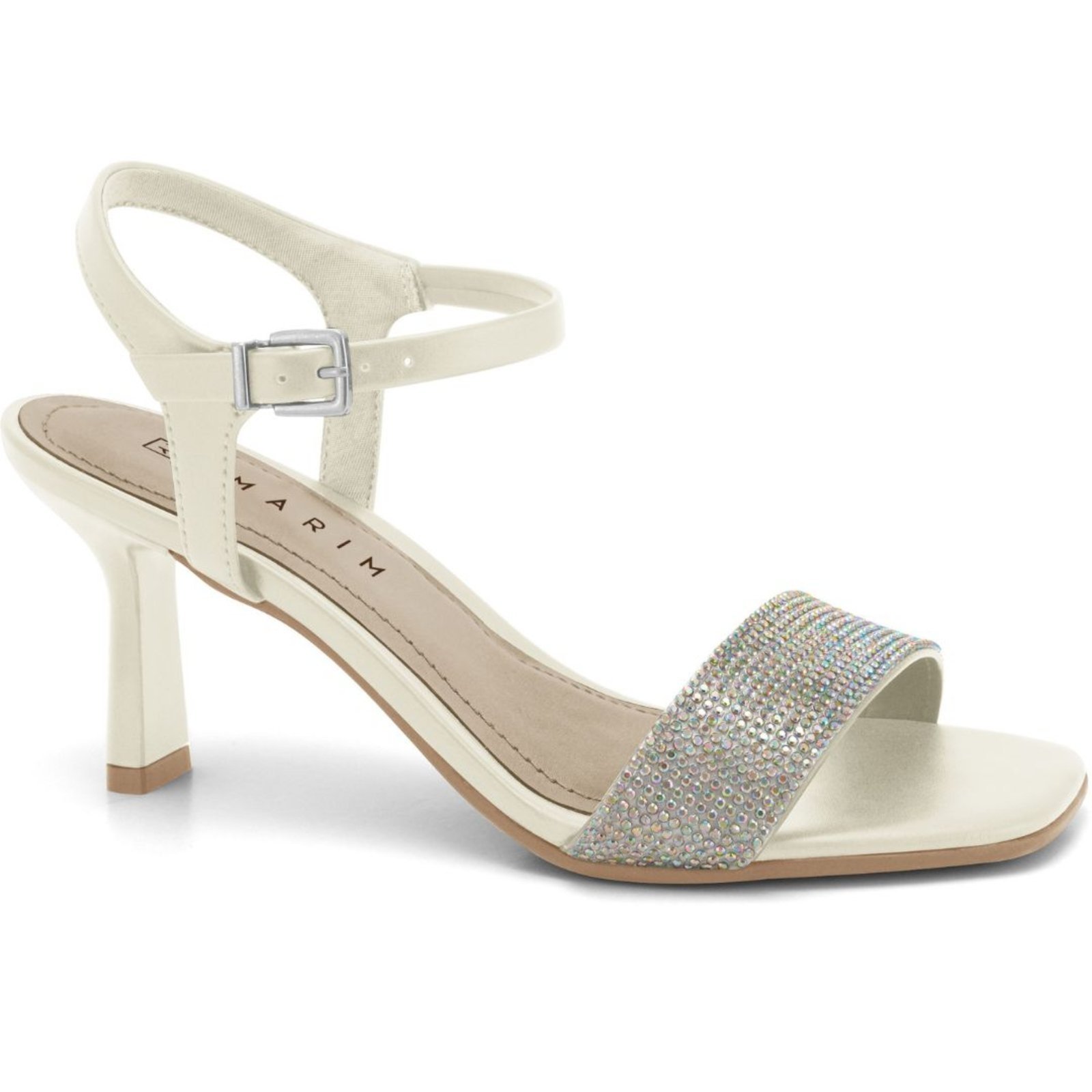 Sandália Feminina Off White Strass Festa Ramarim 2437253-3