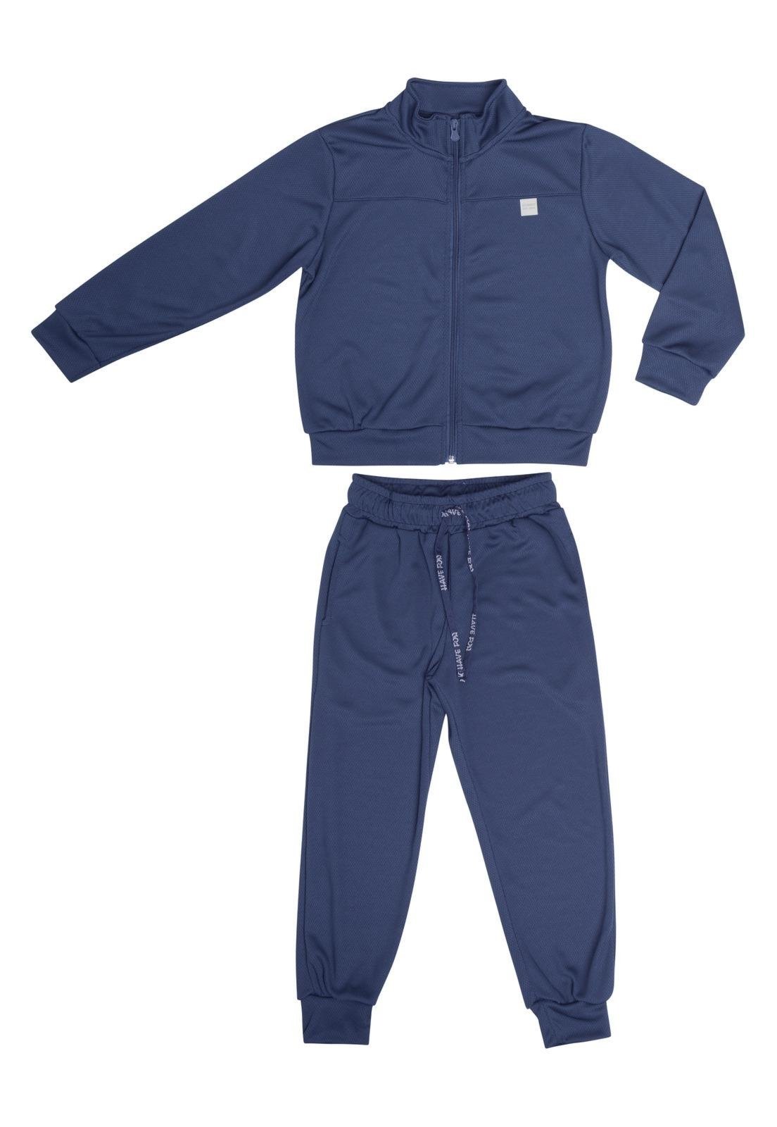 Infantil - Conjunto Moletom Azul Menino Have Fun 4 Azul