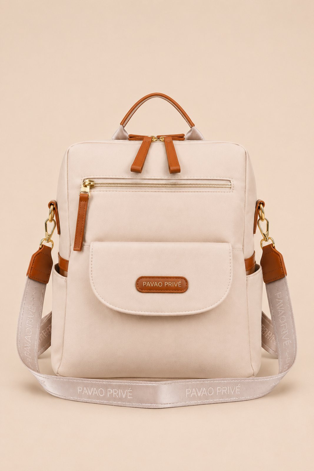 Mochila Grande Verona D Bell Outlet Fashion Branco