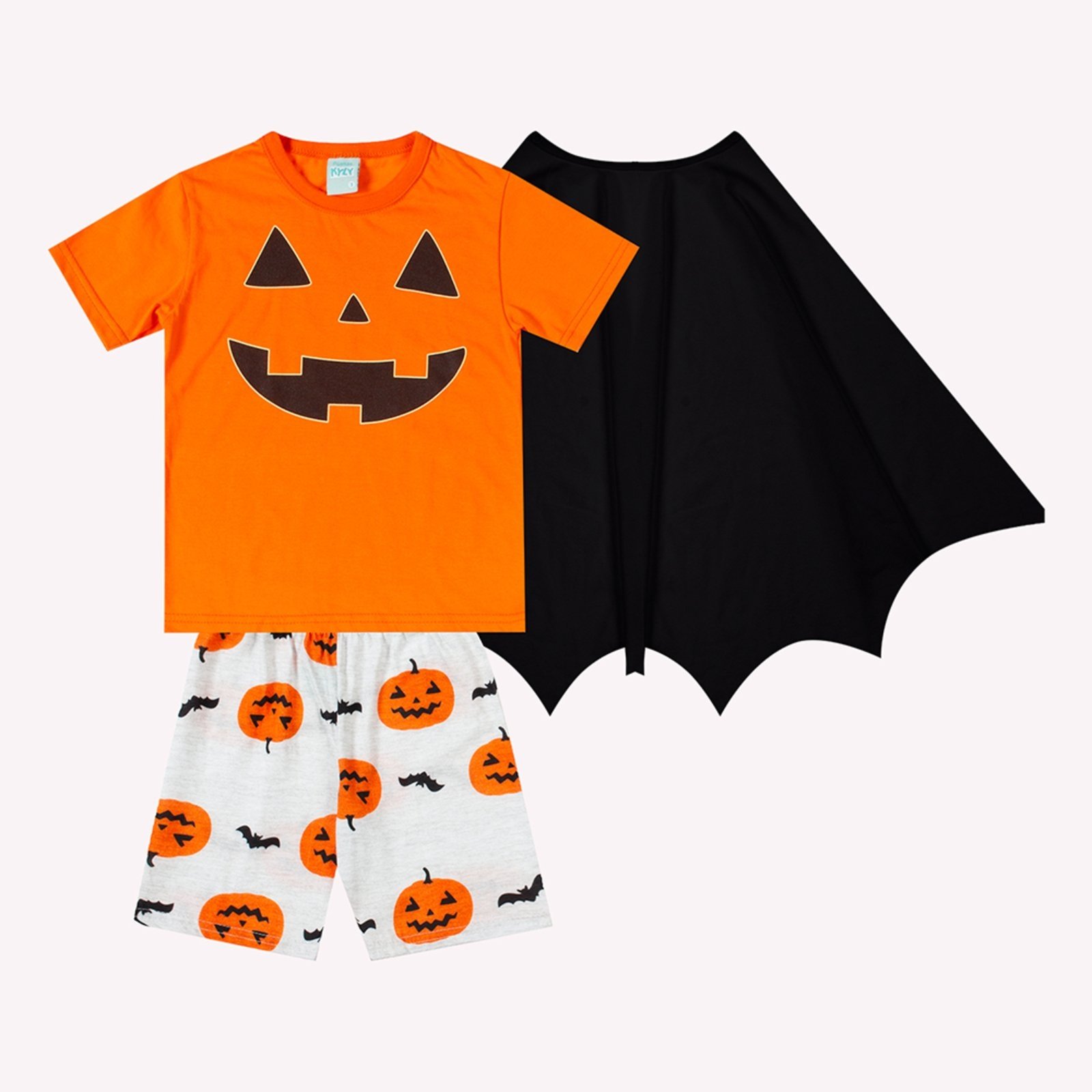 Vista 3 Pijama Menino Halloween Kyly cinza Kyly cinza