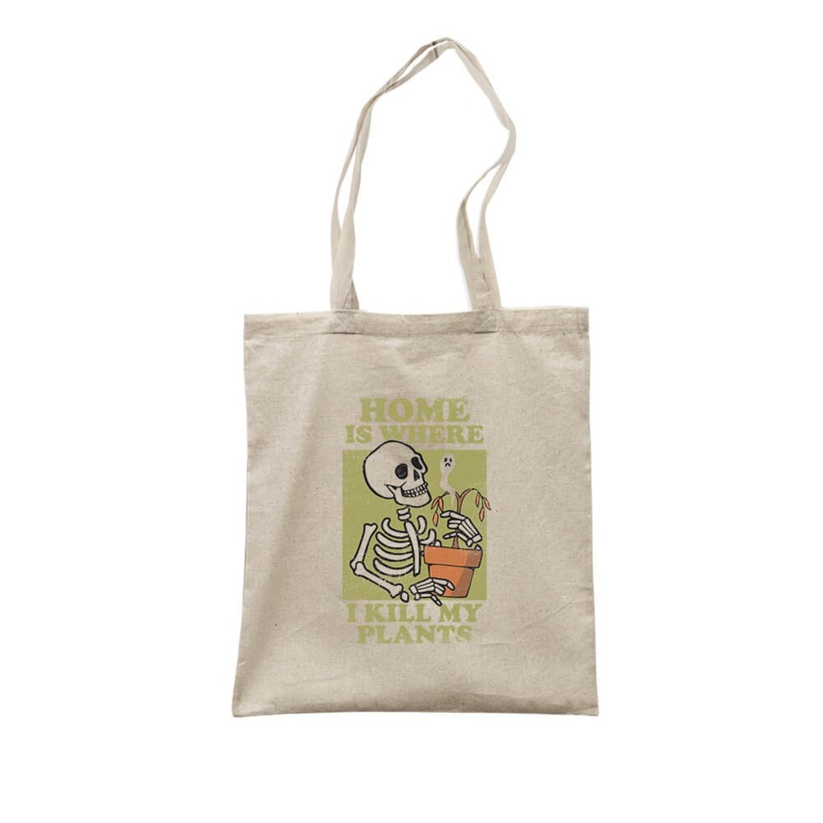 Ecobag Home Is Where I Kill My Plants - Bege - Casual - Studio Geek
