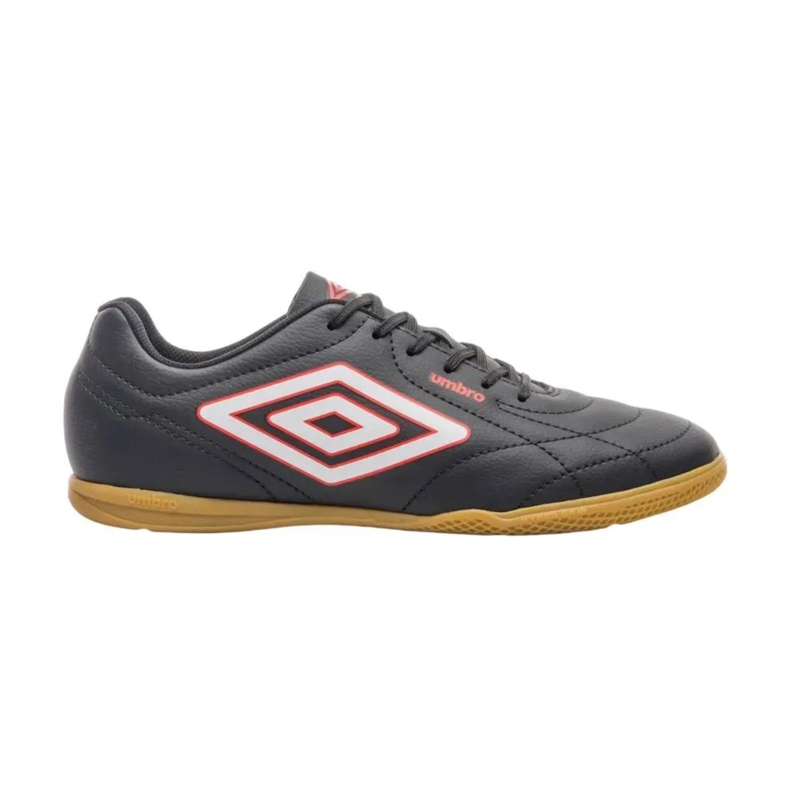 Vista 2 Chuteira Futsal Umbro Class Footballer-Preta preto Umbro preto