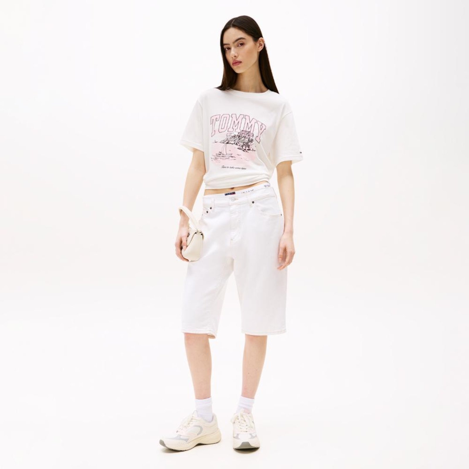Vista 3 Camiseta Tropical Relaxed Fit Tommy Jeans - EGG branco Tommy Jeans branco