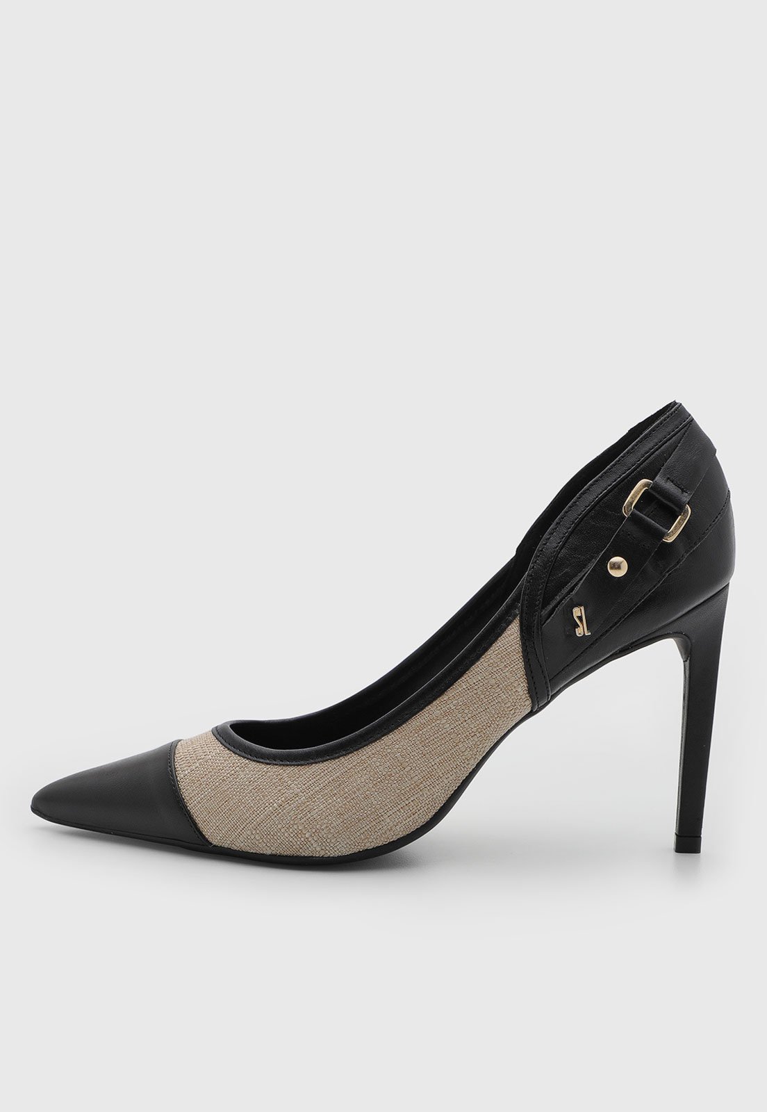 Scarpin Feminino Santa Lolla Salto Alto Preto