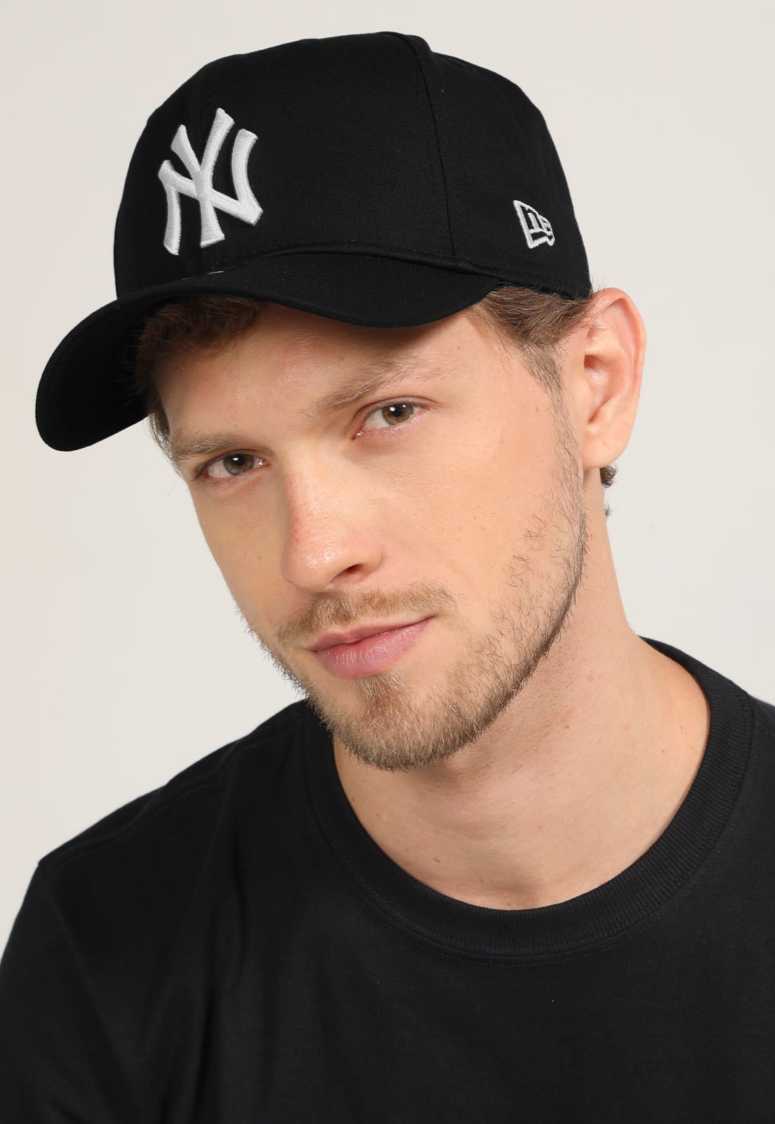 Boné Aberto New Era Snapback 940 SN New York Yankees MLB Aba Curva Preto