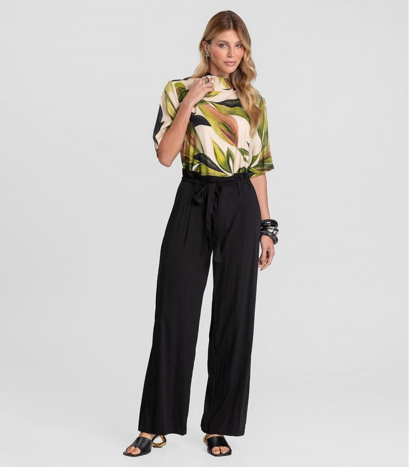Calça Feminina Pantalona Dianna Preto