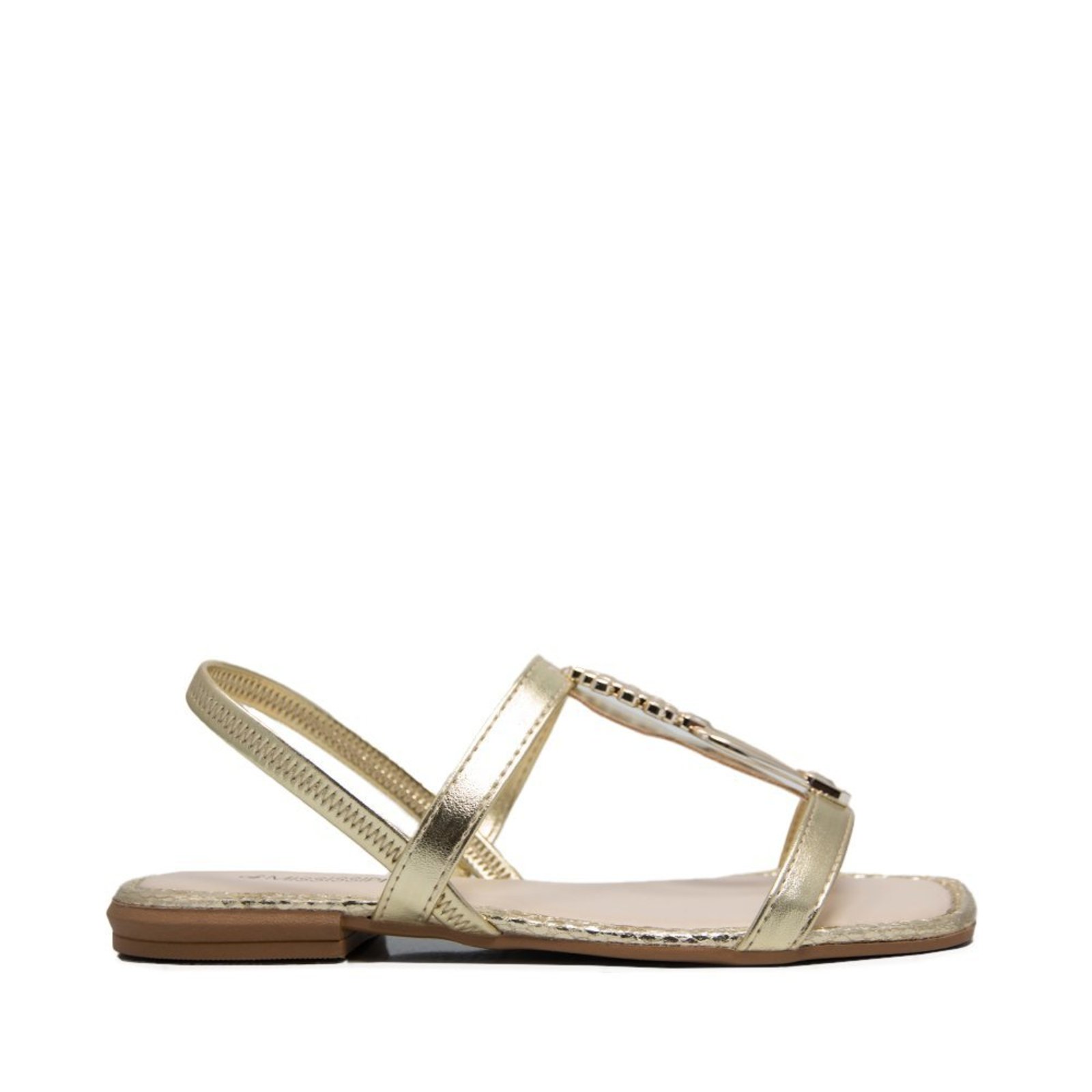 Sandalia Mississipi Tiras Finas Mississipi Dourado