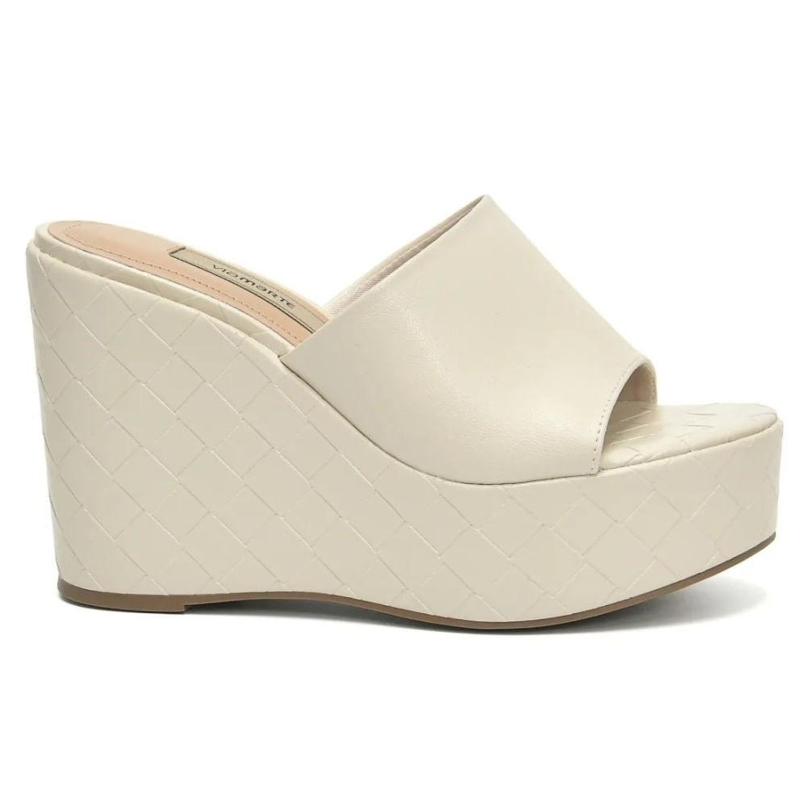 Tamanco Plataforma Via Marte Chess Feminino Off-white