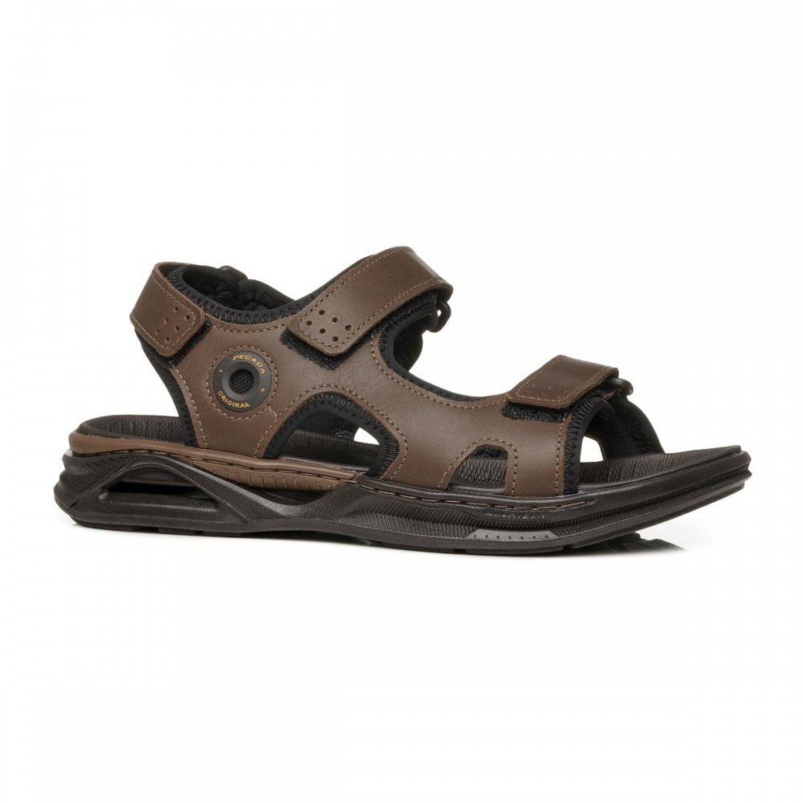 Sandalia Pegada 131324-02 Papete Masculina Pegada Marrom
