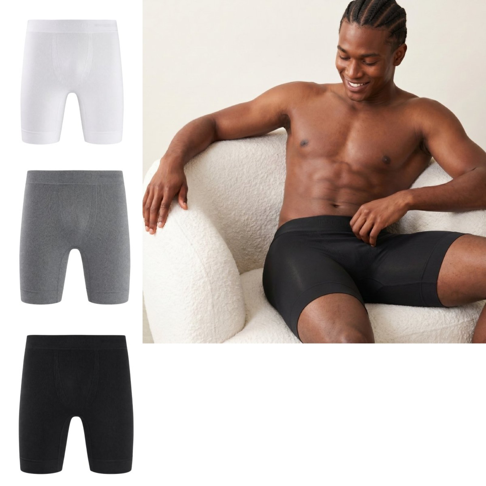 Kit 3 Bermudas Long Leg Polostar Masculina Térmica Compressão Esportiva Microfibra Confortável