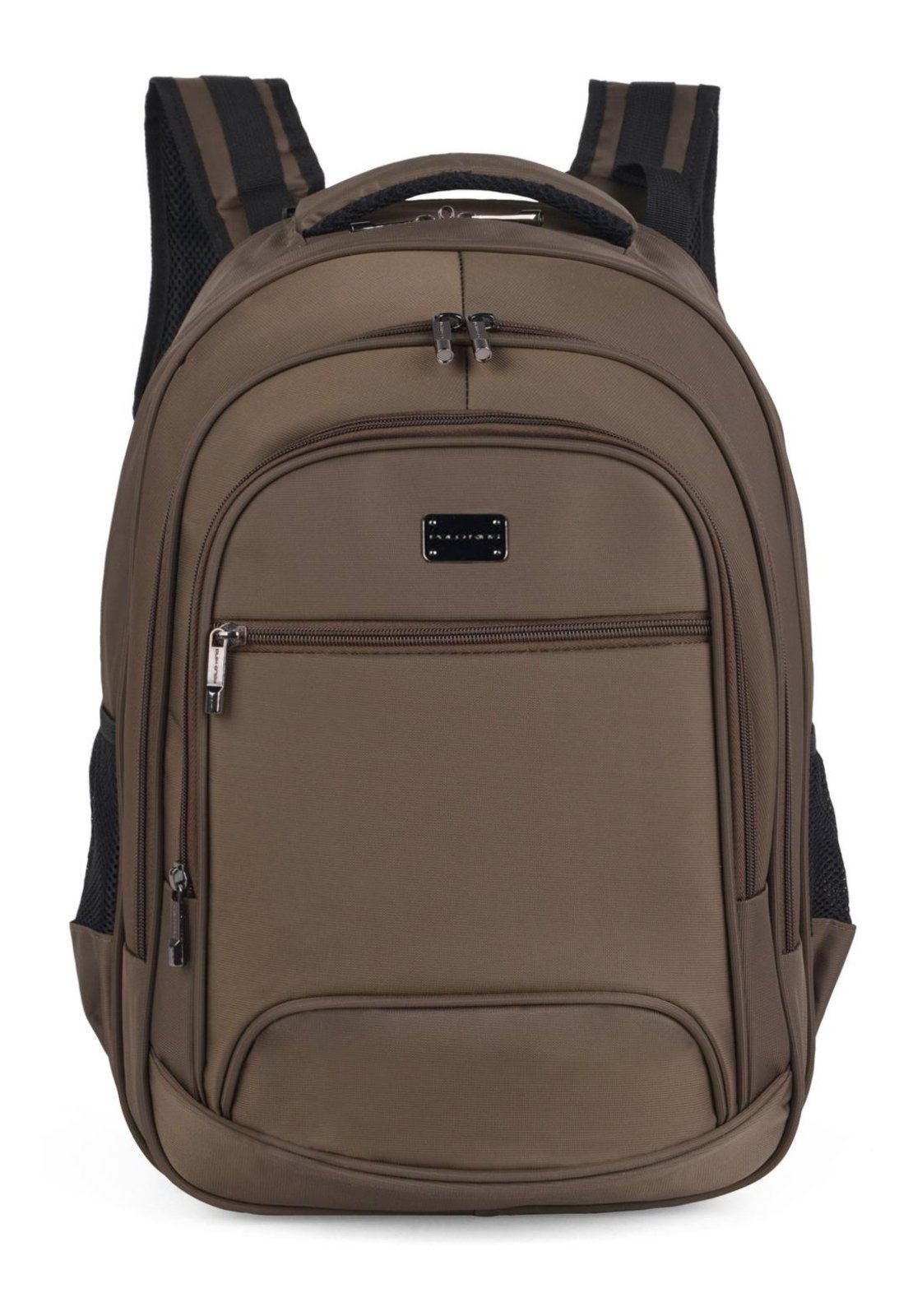 Mochila de Costas Média Executiva Notebook Polo King Marrom