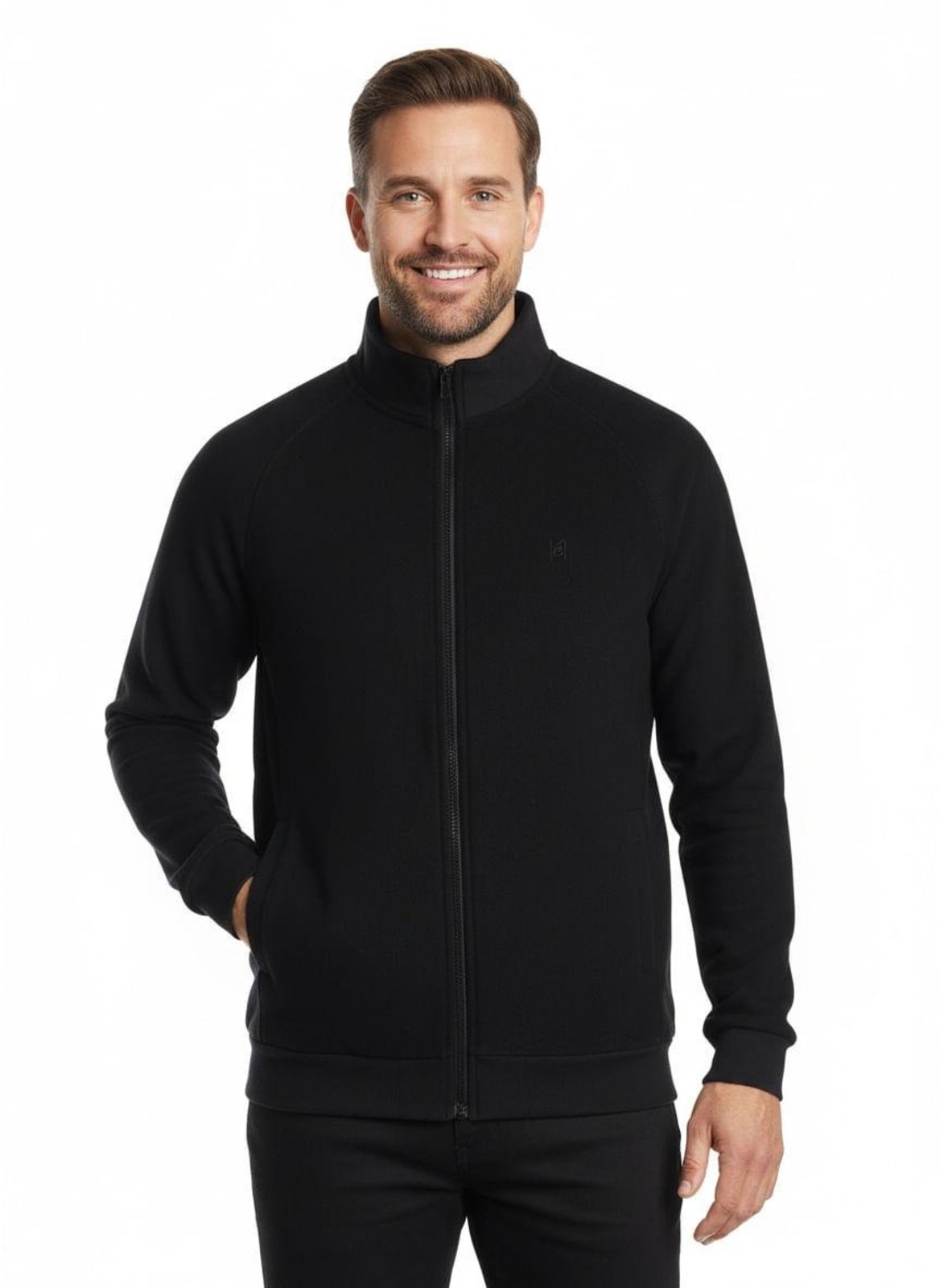 Jaqueta Boucle Gola Alta Eletrón Masculina PRETO