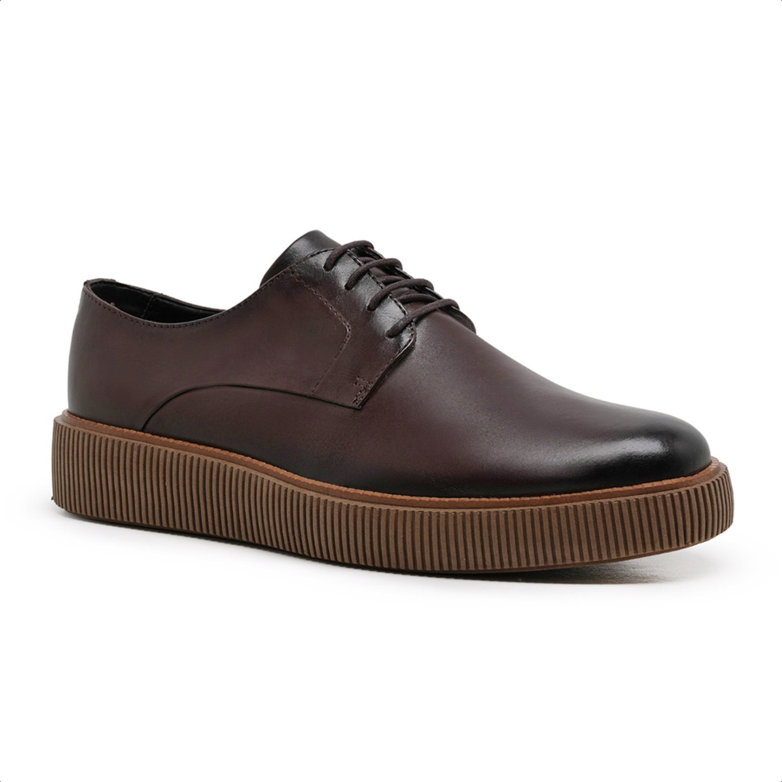Sapato Derby Malbork Masculino Couro Marrom Sola de Borracha 2405_12