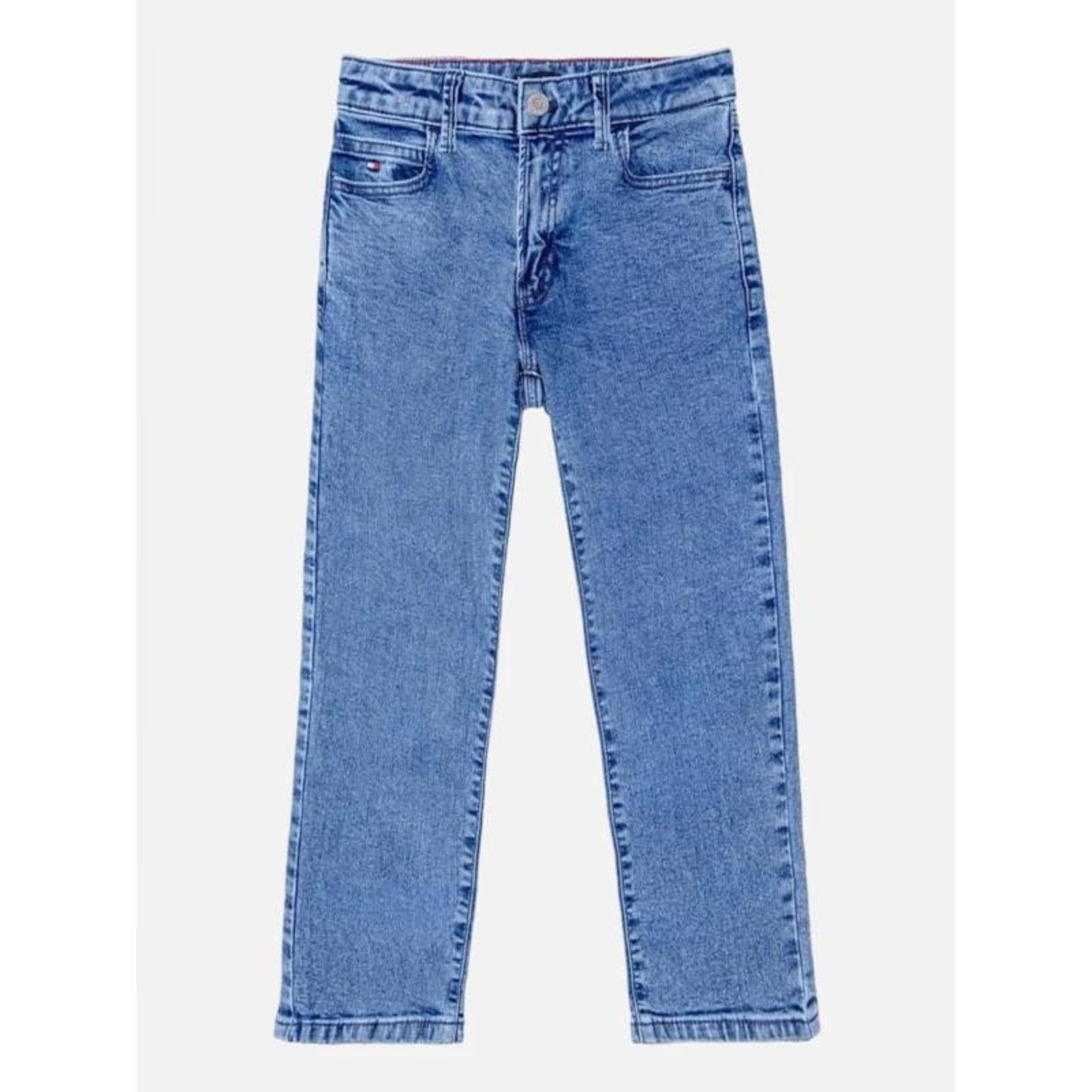 Calça Jeans Perna Reta Azul