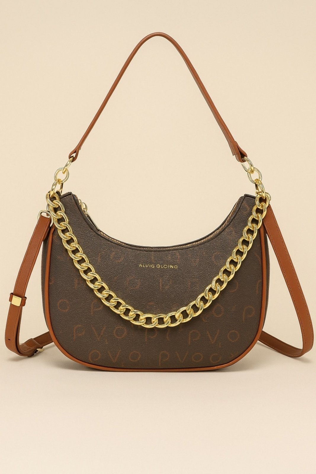 Vista 2 Bolsa Pequena D Bell Outlet Fashion marrom marrom