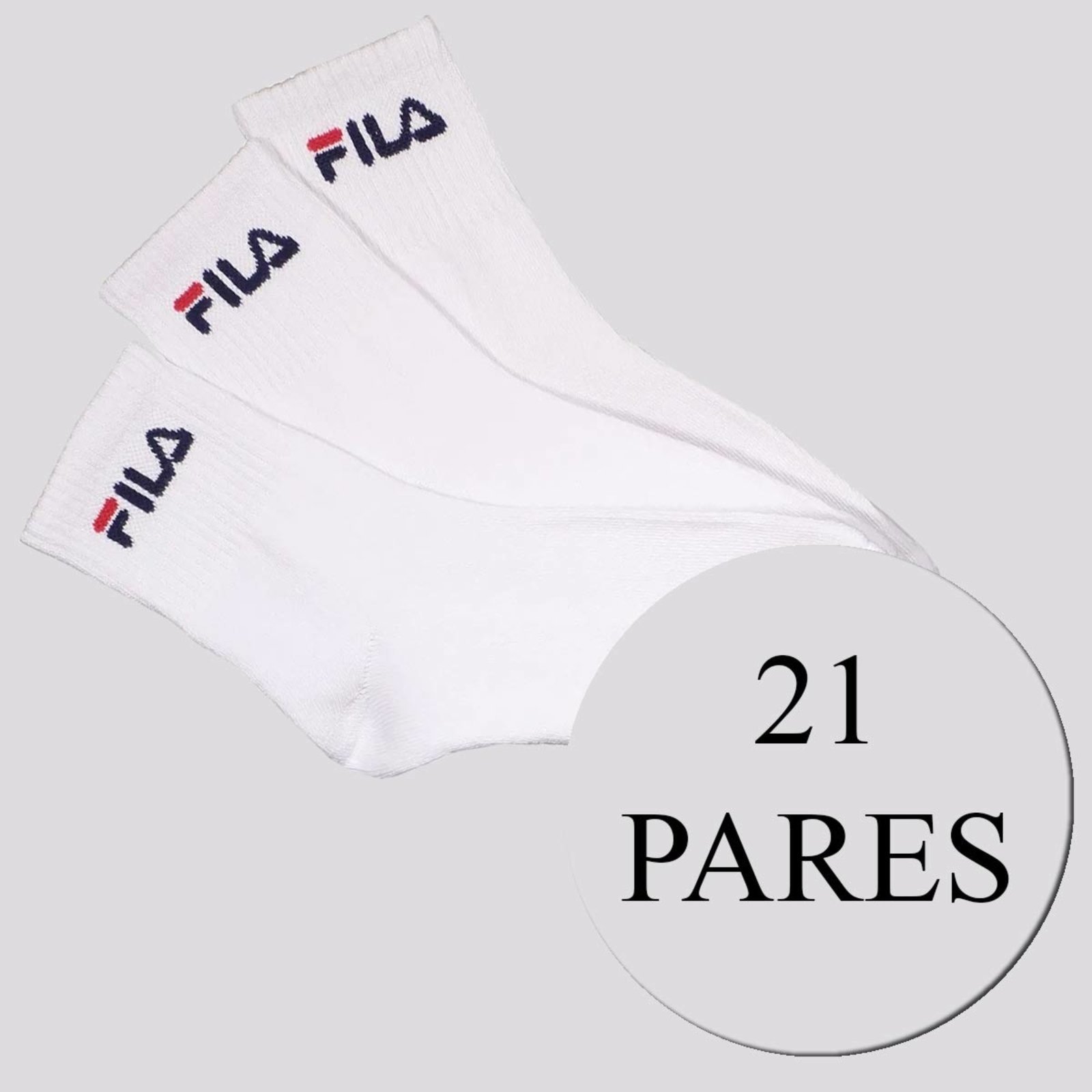 Kit Meia Fila 21 Pares Cano Médio