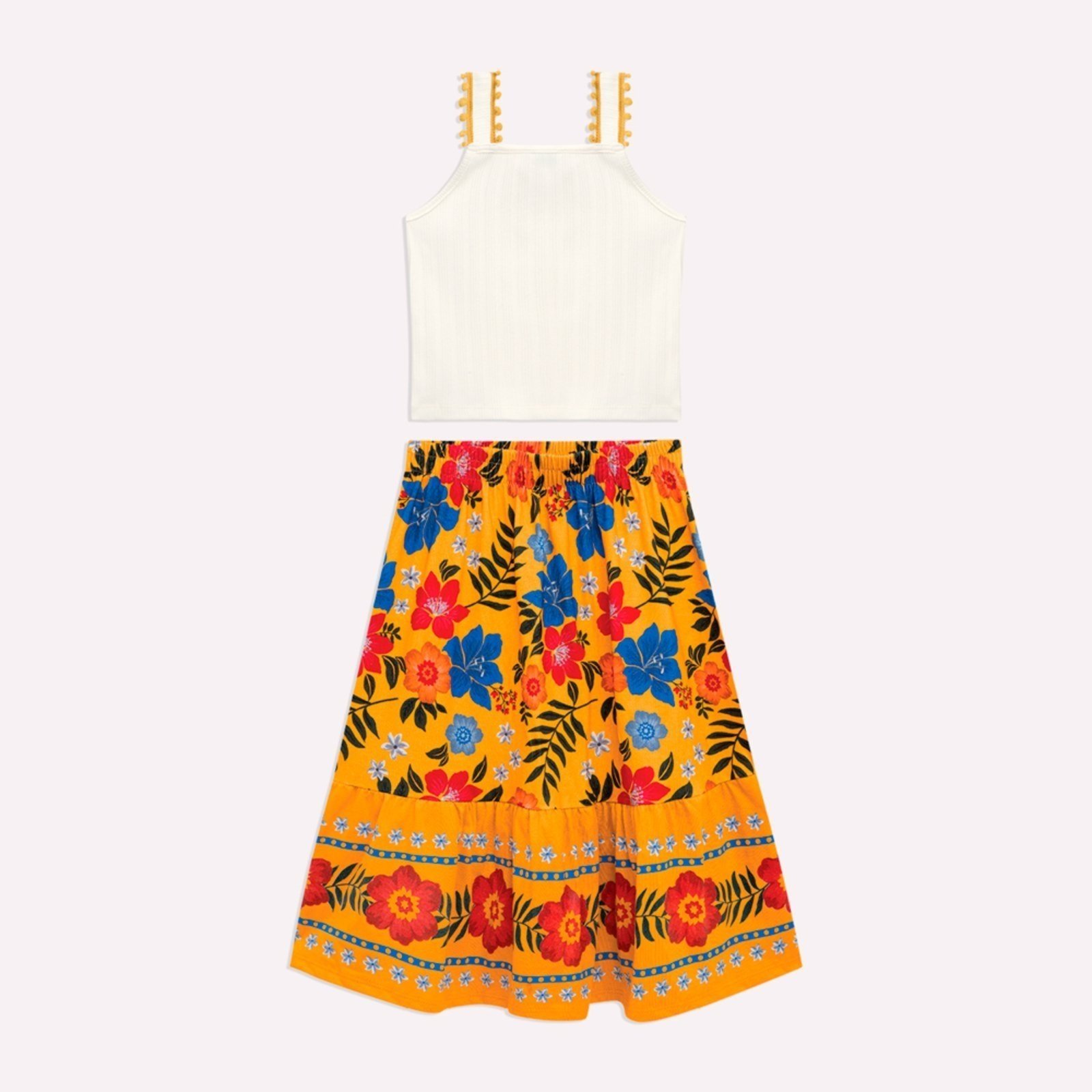 Infantil - Conjunto Menina Flores Nanai