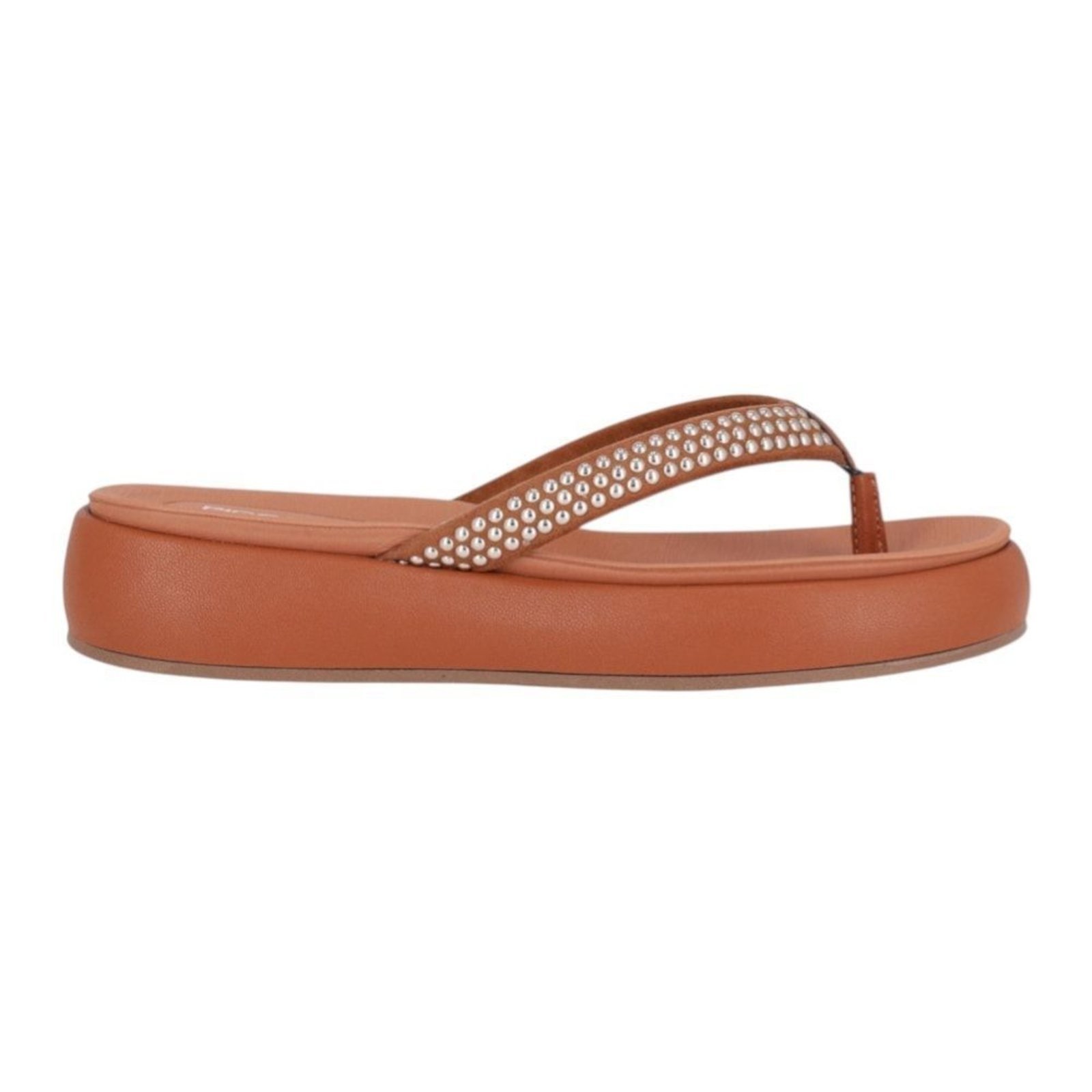 Chinelo Piccadilly Sol Salto Anabela Médio Feminino – Marrom – piccadilly