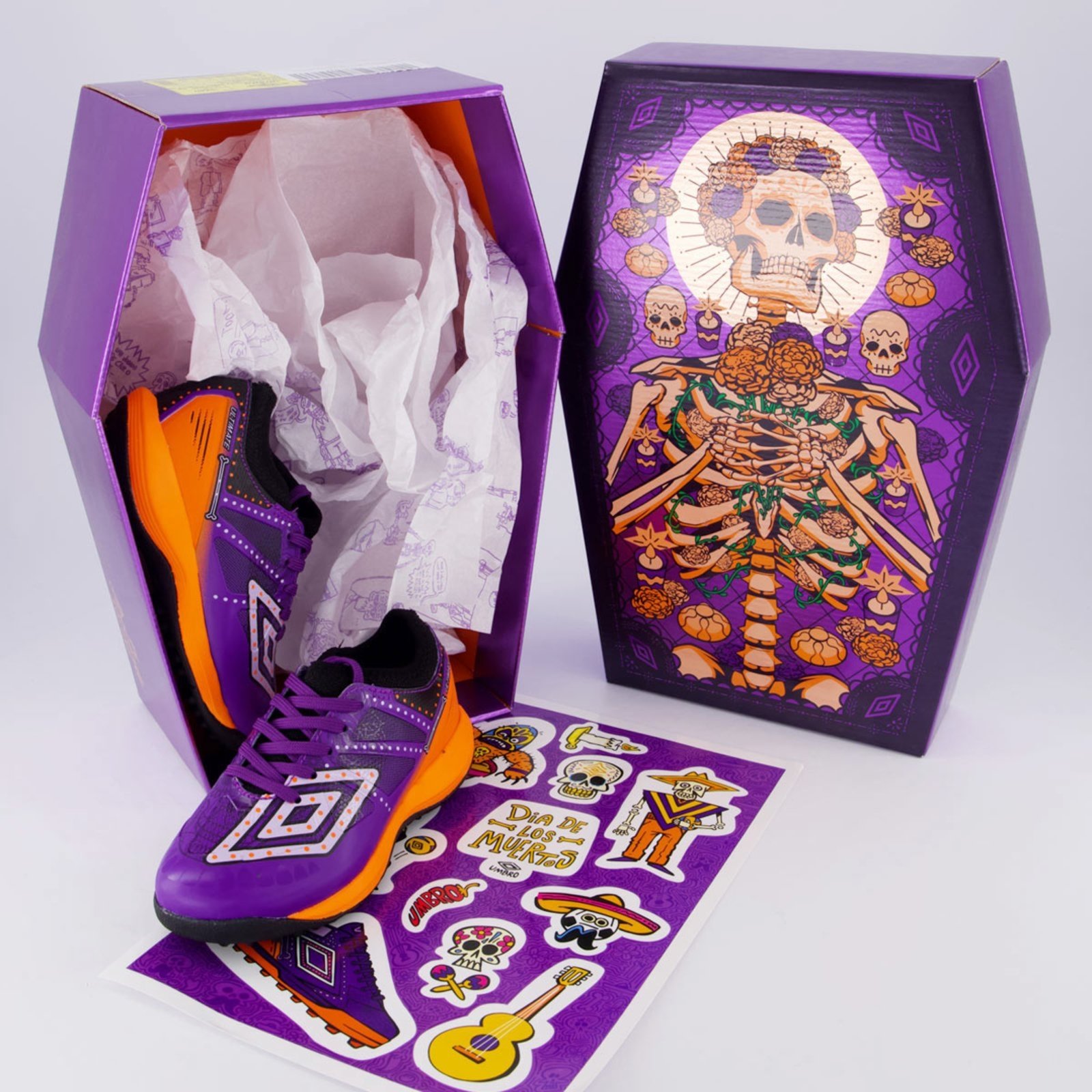 Vista 3 Chuteira Umbro Ultimate Día de Los Muertos Society Juvenil Roxa roxo Umbro roxo