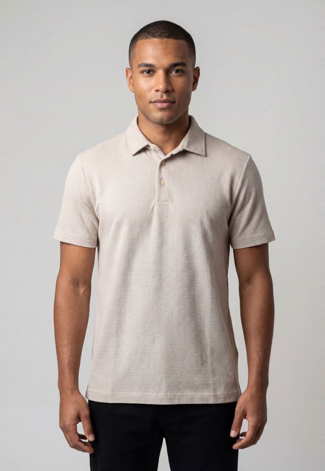 Polo Masculina Aramis Clássica Bege