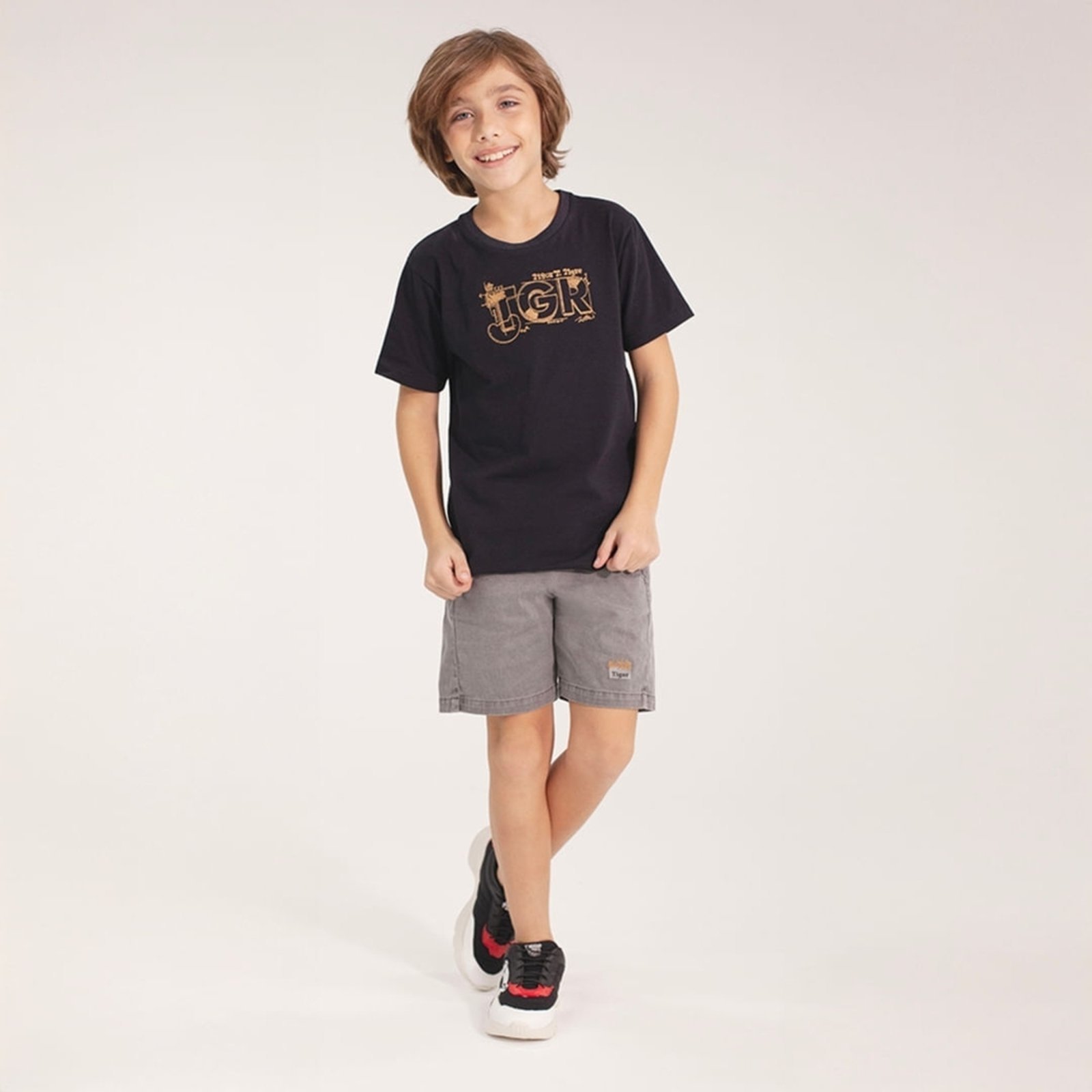 Infantil - Conjunto Curto Masculino Tigor T. Tigre