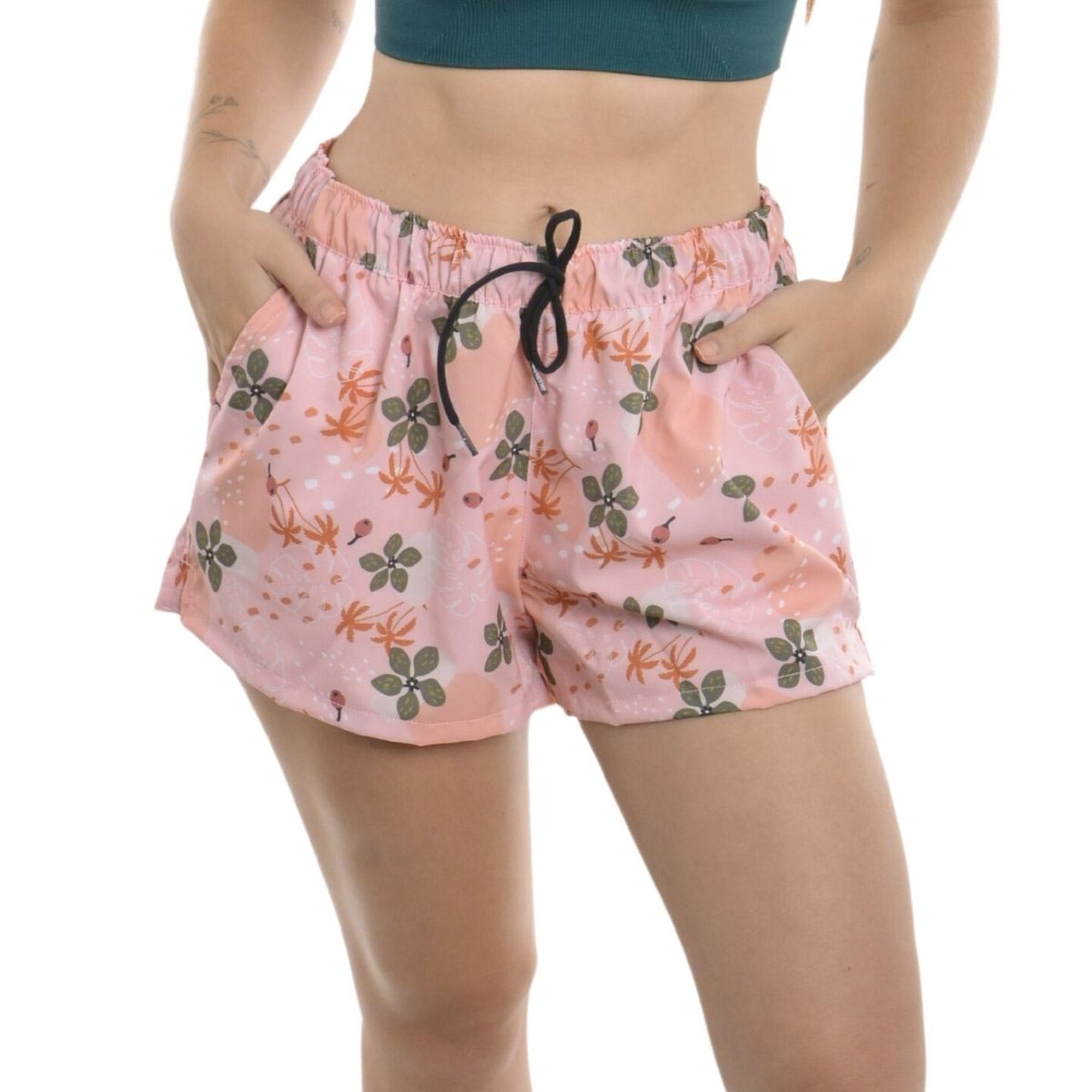 Short estampado com bolso Floral Selene