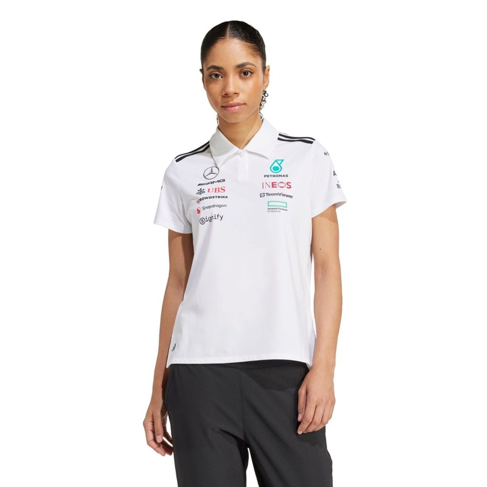 Adidas Camisa Polo Branca Mercedes - AMG Petronas Formula One Team
