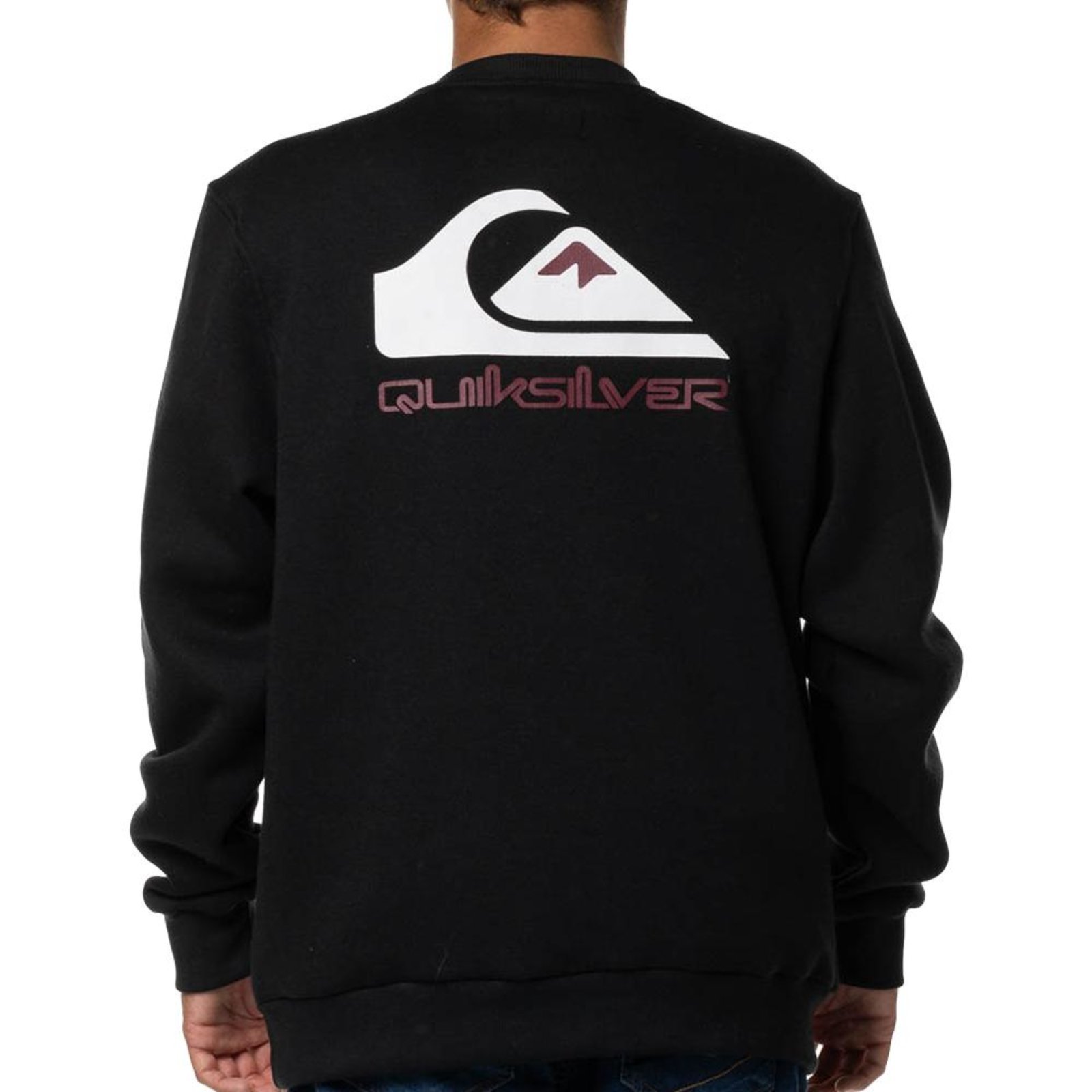 Moletom Quiksilver Careca Omni Logo WT24 Masculino Preto