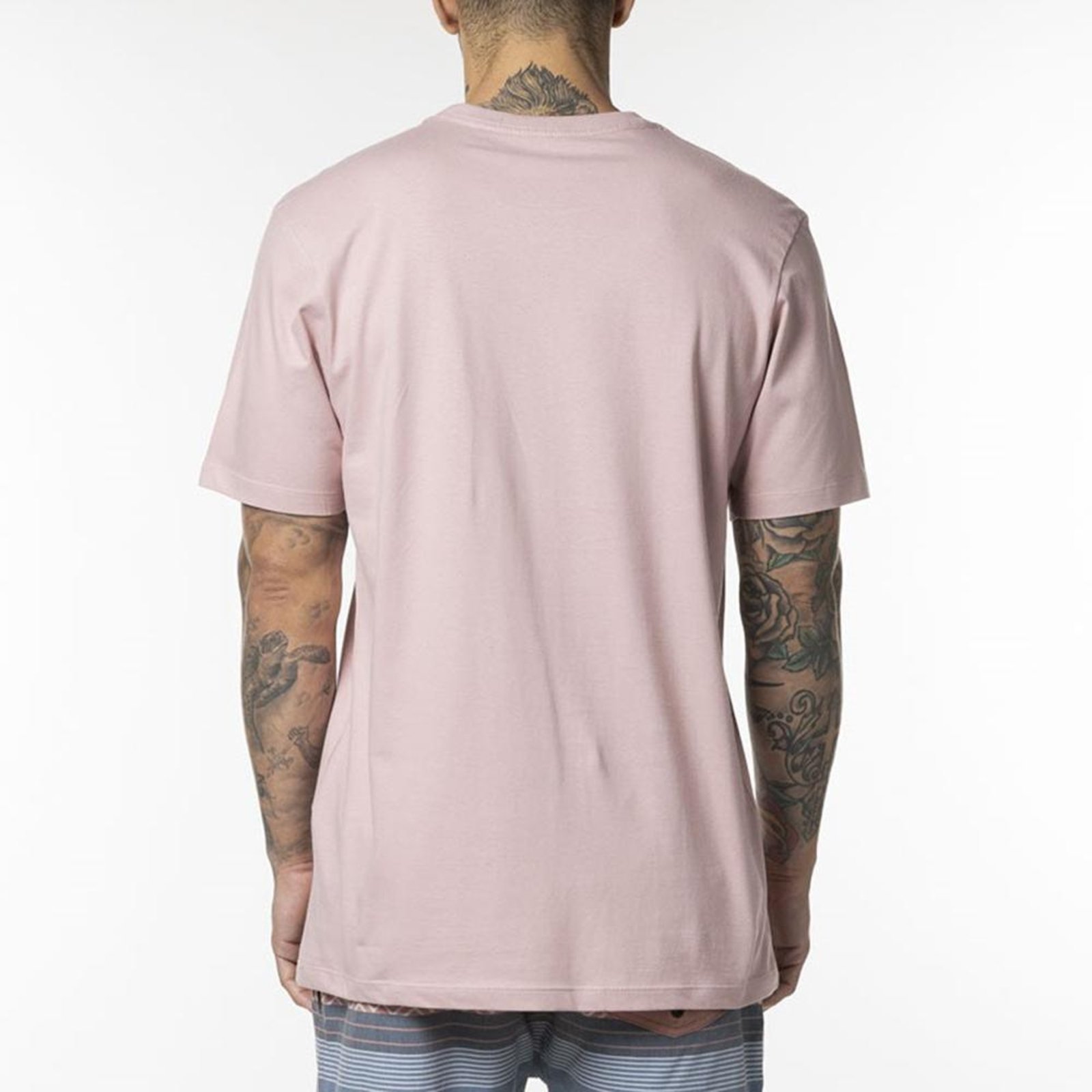 Vista 3 Camiseta RVCA Big RVCA Colors WT24 Masculina Claro rosa RVCA rosa