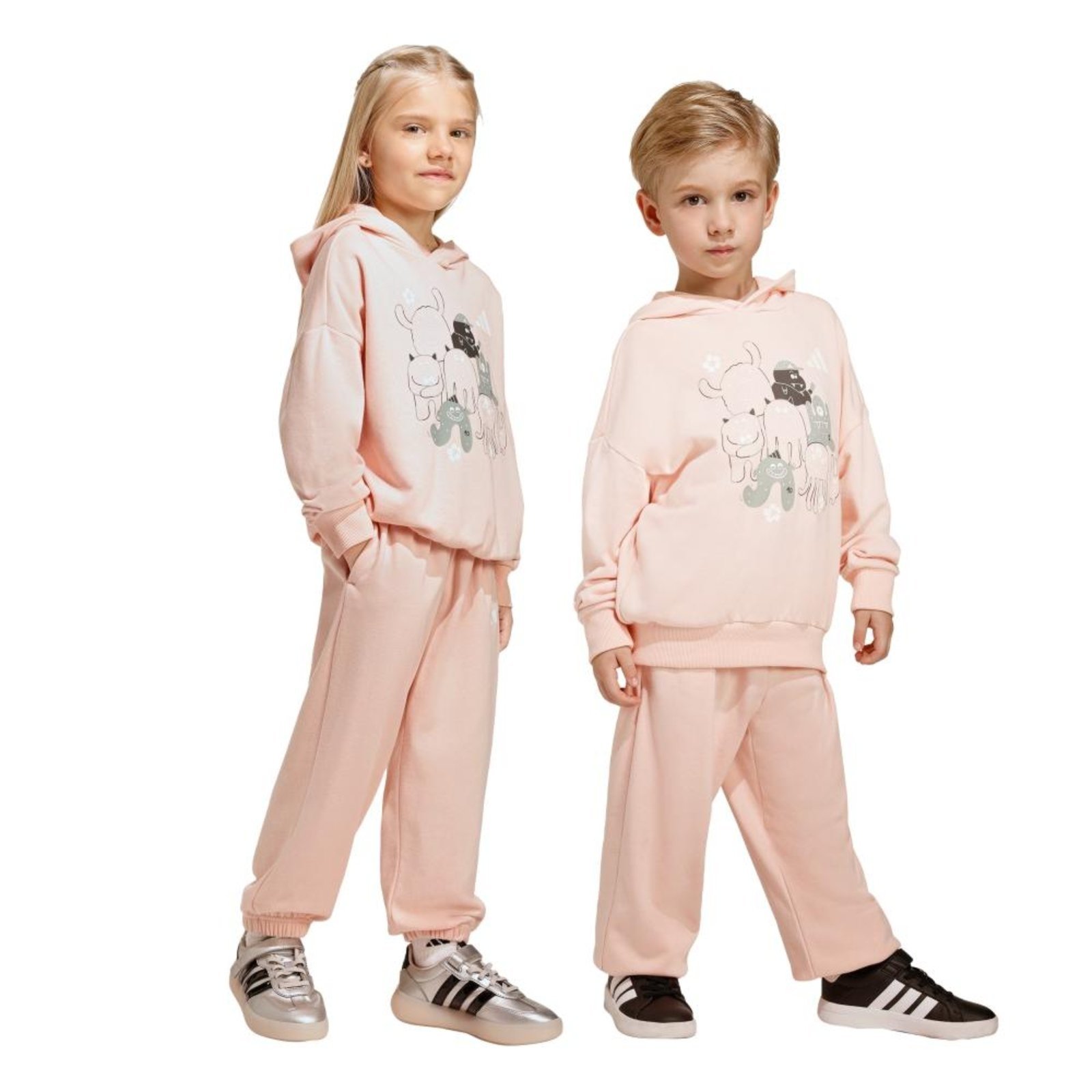 Infantil - Conjunto Jogger Tiro_nster adidas Sportswear Rosa