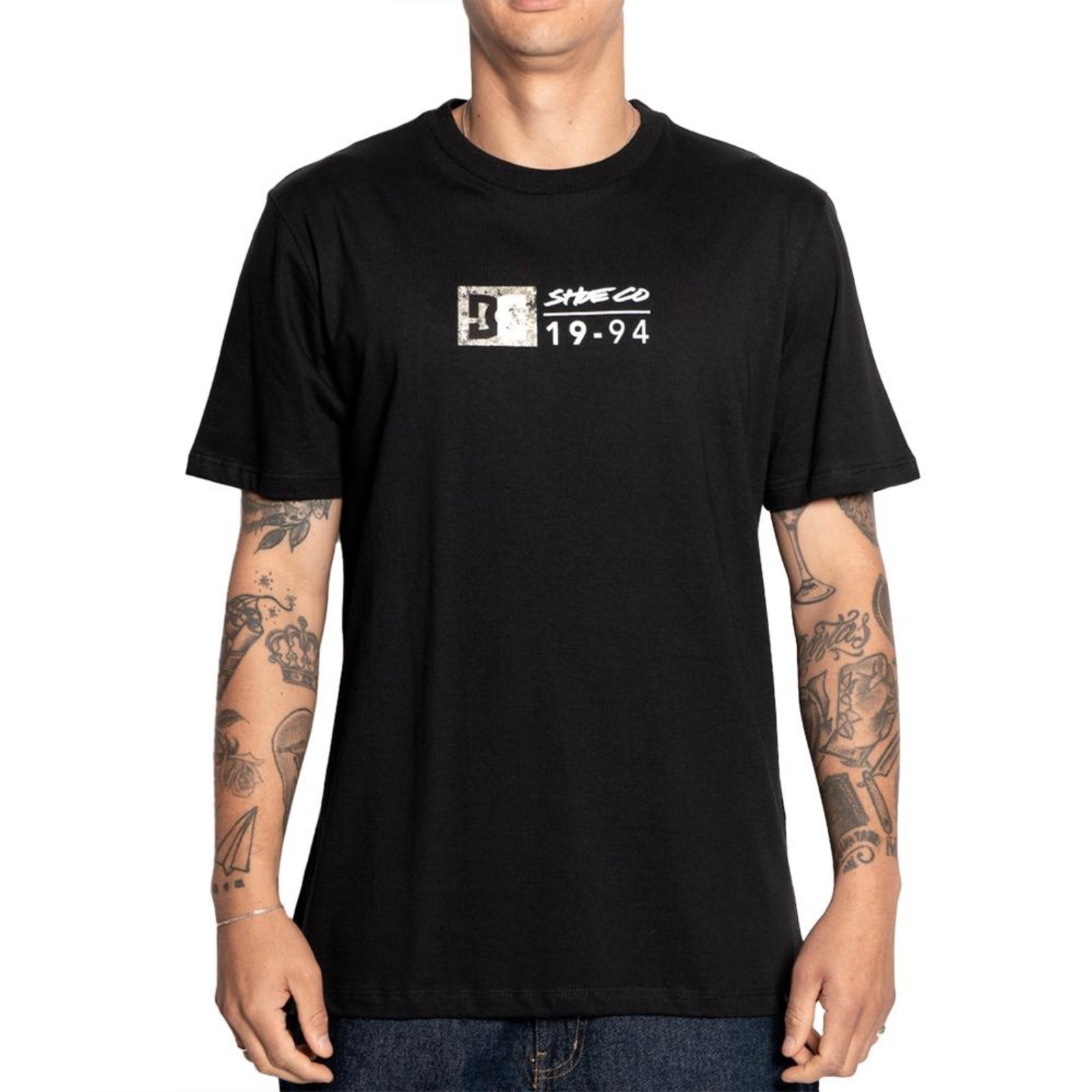 Camiseta DC Shoes DC Split Star SM25 Masculina Preto