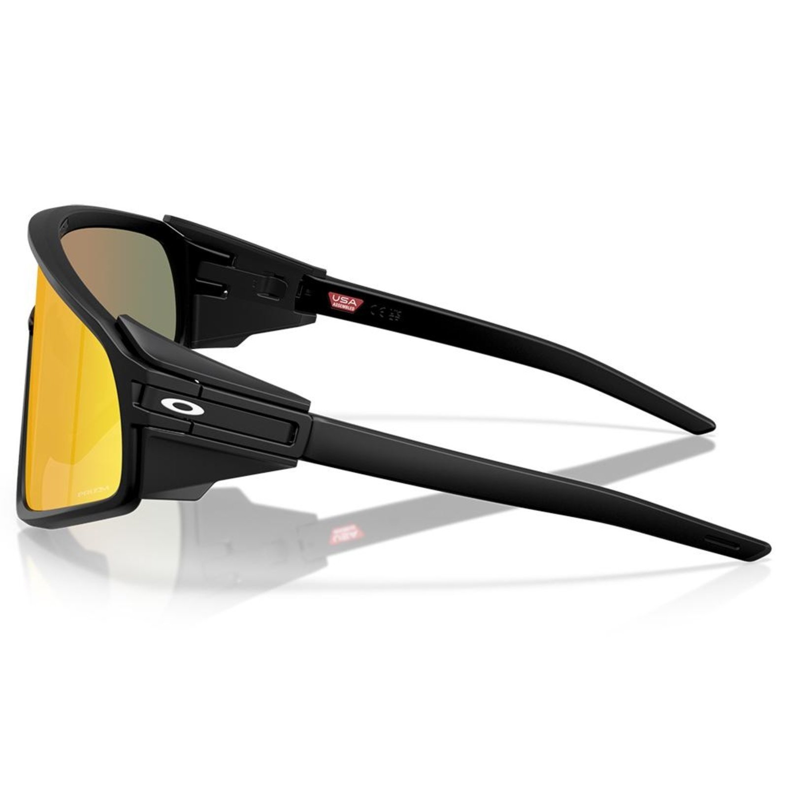 Vista 3 Óculos de Sol Oakley Latch Panel Matte Black Prizm Ruby preto black Oakley preto black