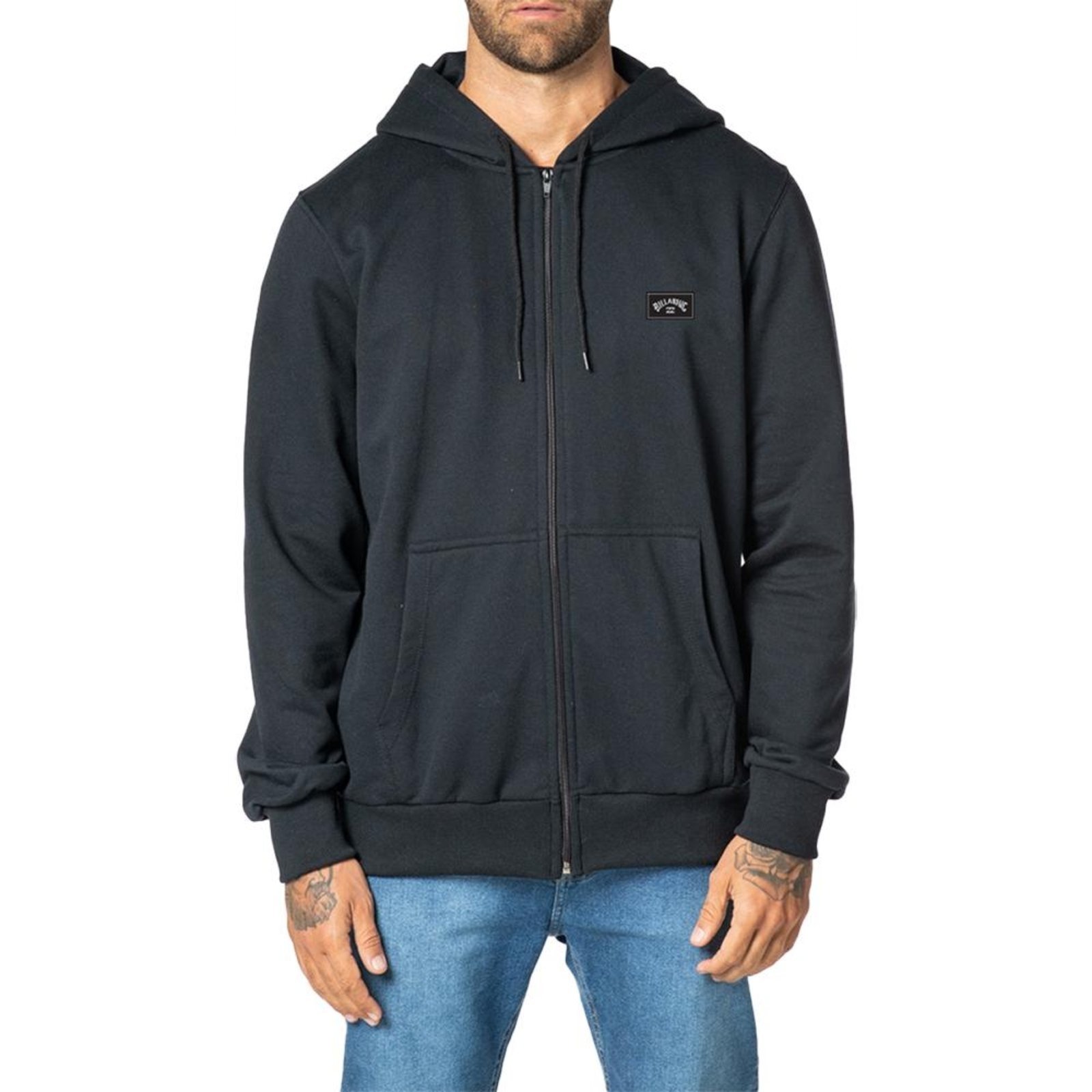 Vista 2 Moletom Billabong Aberto Arch Patch 305G WT24 preto Billabong preto
