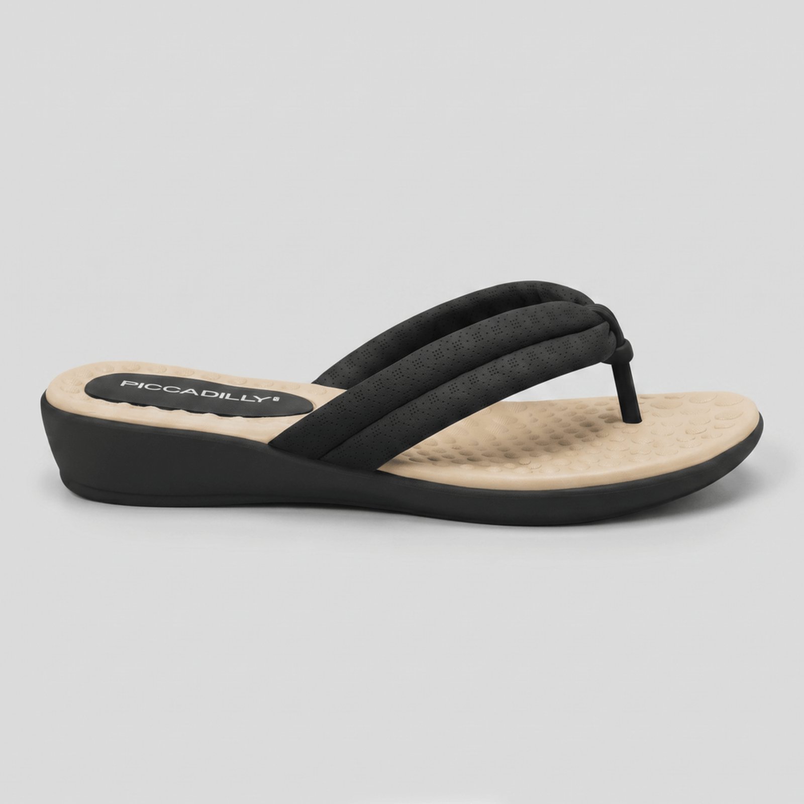Chinelo Camila Salto Baixo Preto