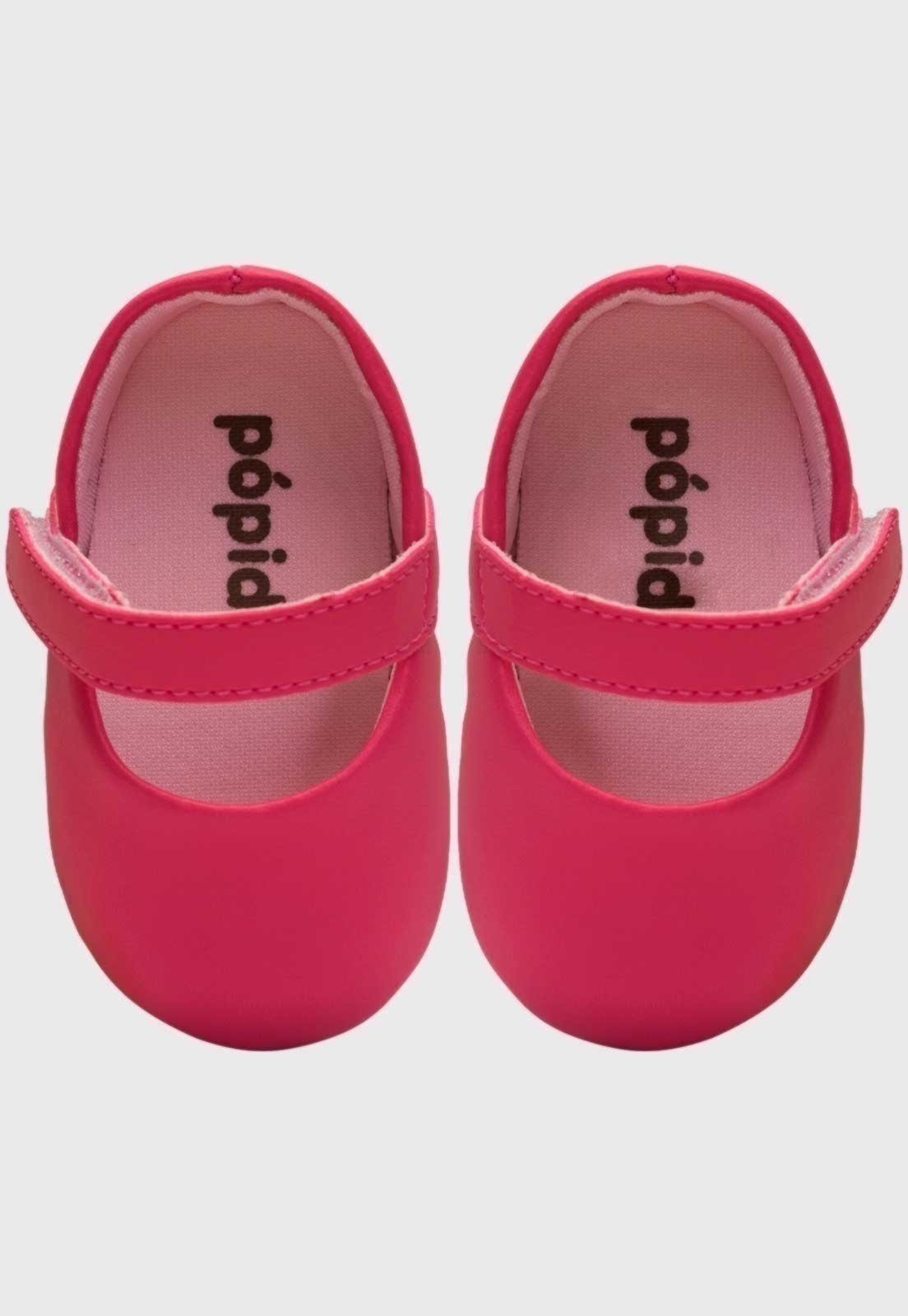 Vista 3 Infantil - Sapatinho Pópidi Menina Sapatilha pink Pópidí pink