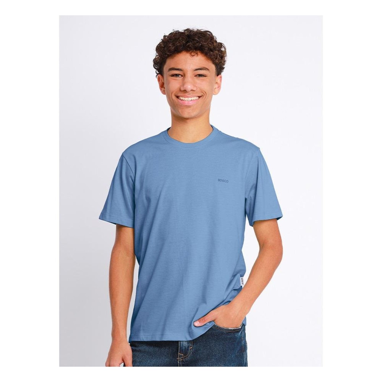 Infantil - Camiseta Básica Unissex de Algodão Banana Danger Azul 10 Azul
