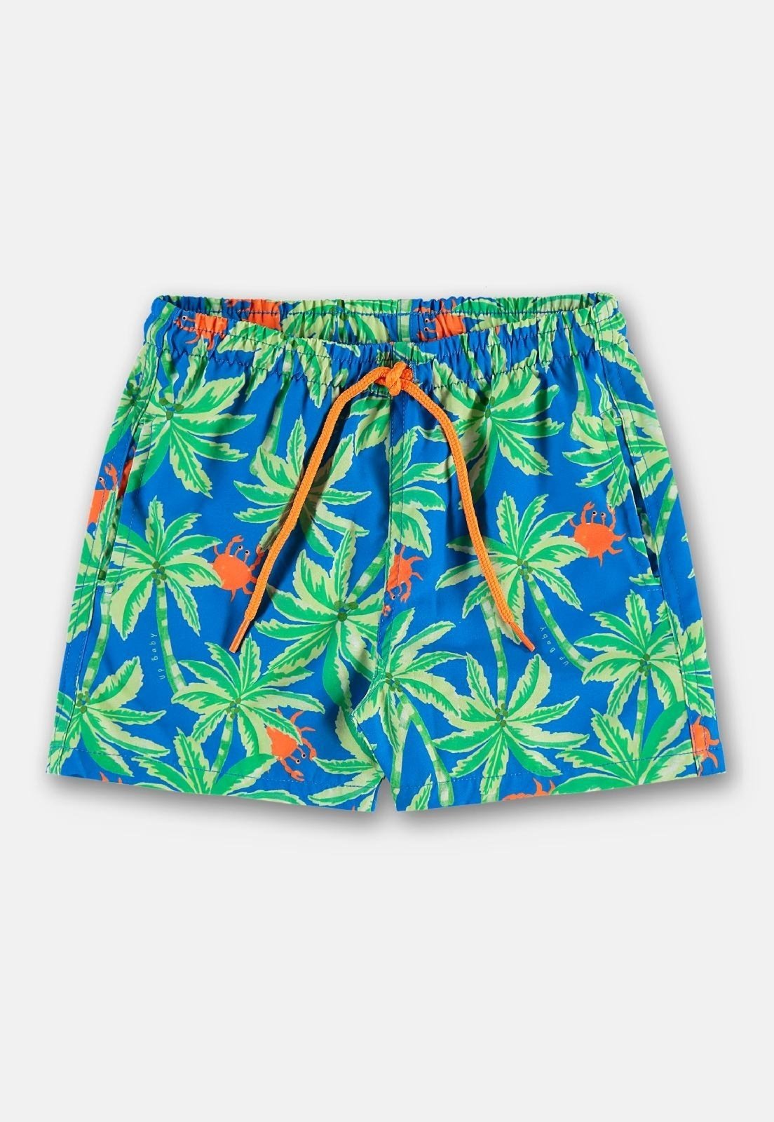 Infantil - Short Praia Microfibra Forrada Up Baby Azul