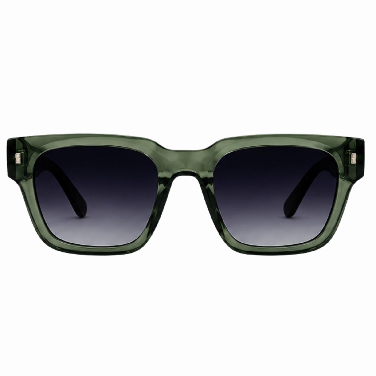 Óculos de Sol Polarizado UV400 Quadrado Premium Unissex Casual Verde