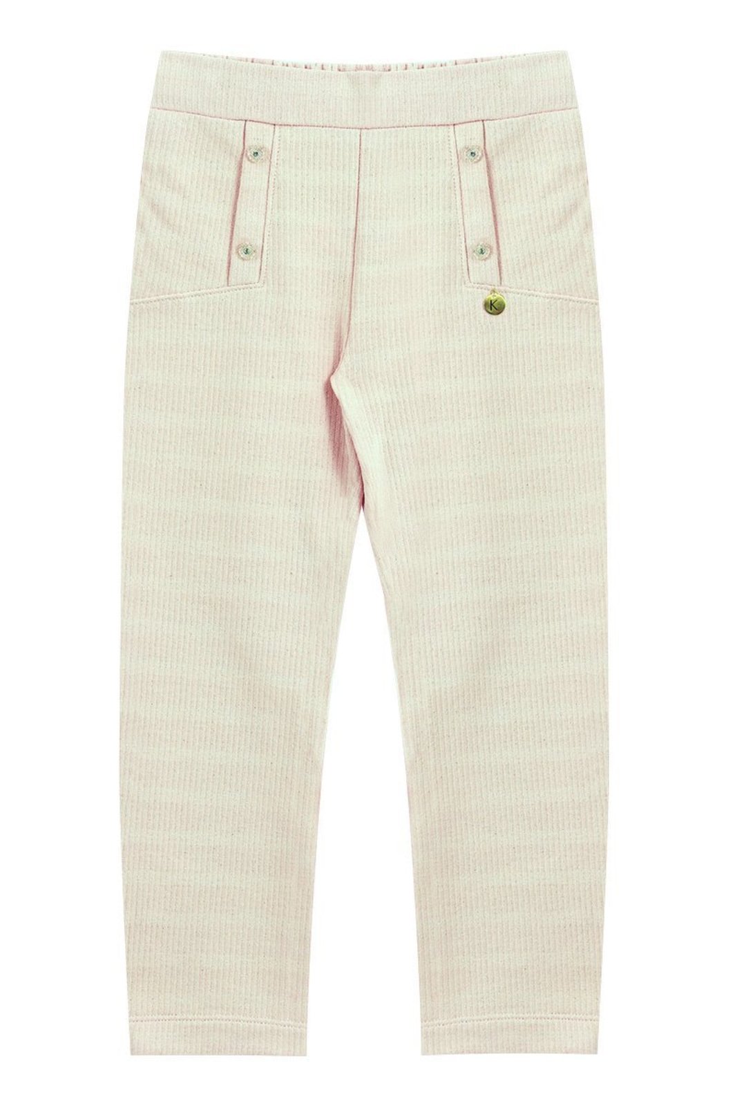 Infantil - Calça Off em Moletinho Texturizado com Botões Exclusivos