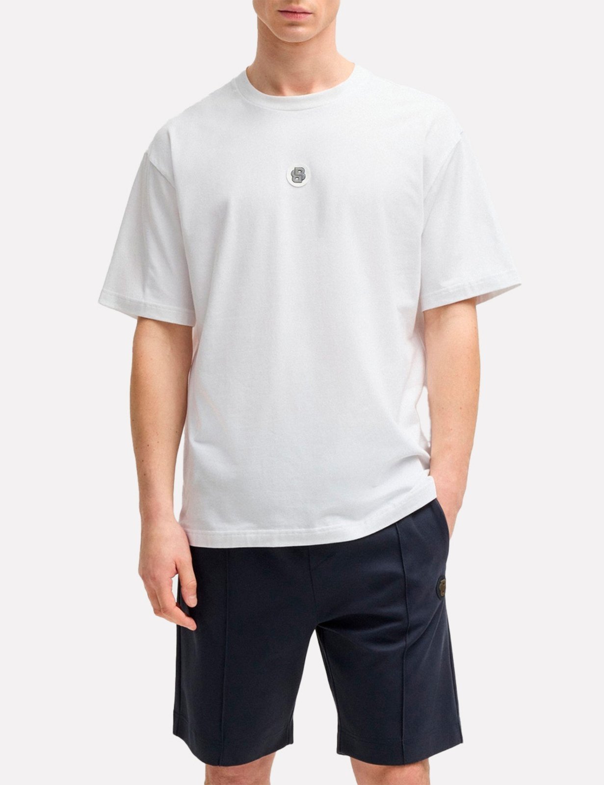 Camiseta Hugo Boss Masculina Regular Tee 10 TL Branca
