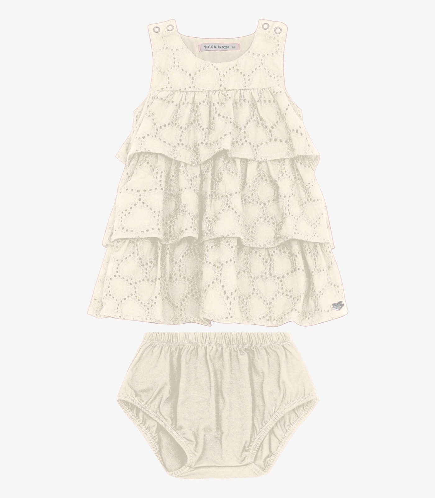 Infantil - Vestido com Calcinha Trick Nick Bege