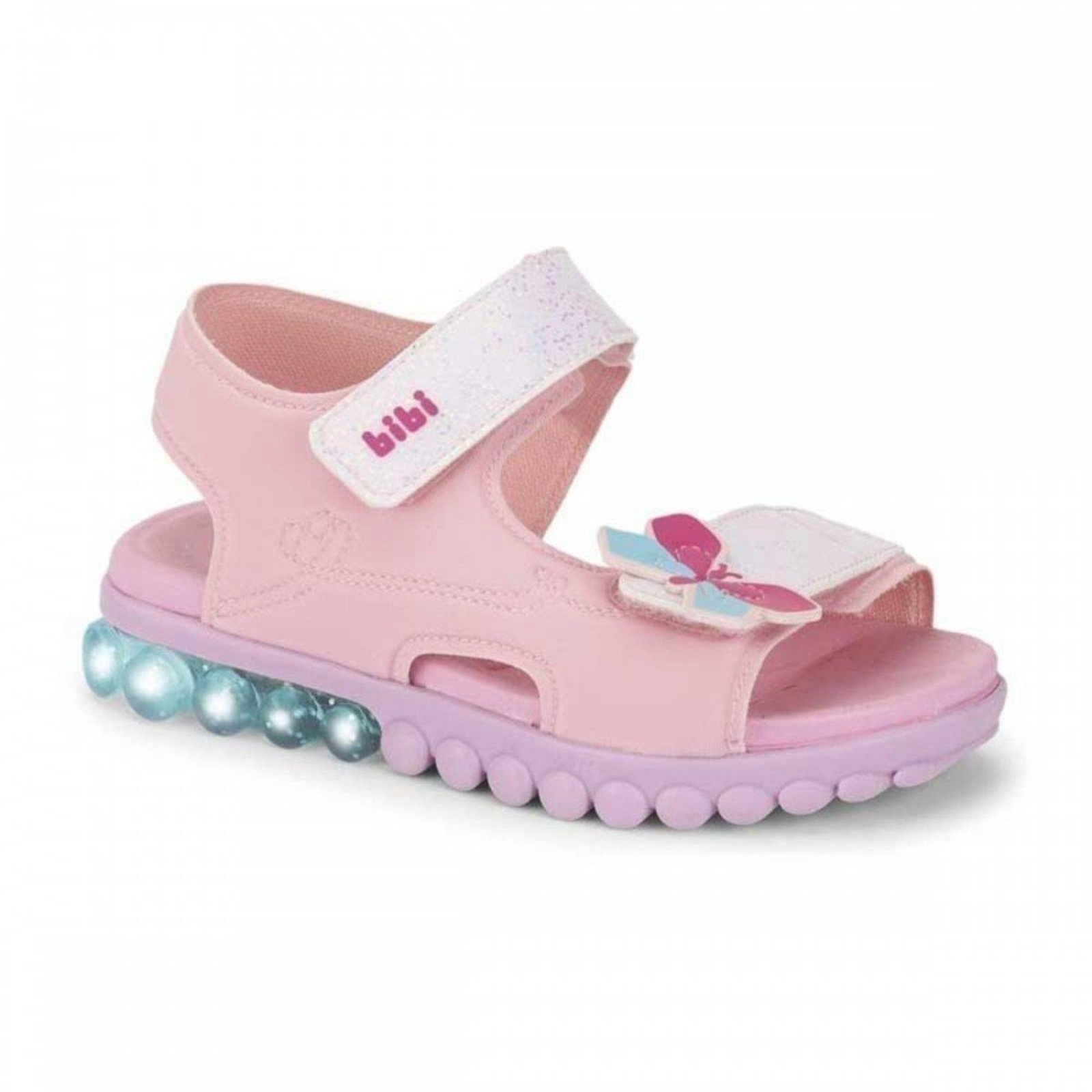 Infantil - Sandalia Bibi 1193086 Summer Roller Light Menina Bibi Rosa