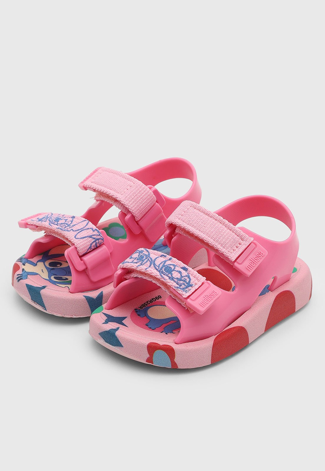 Infantil – Sandália Mini Melissa Mix Disney Stitch Rosa